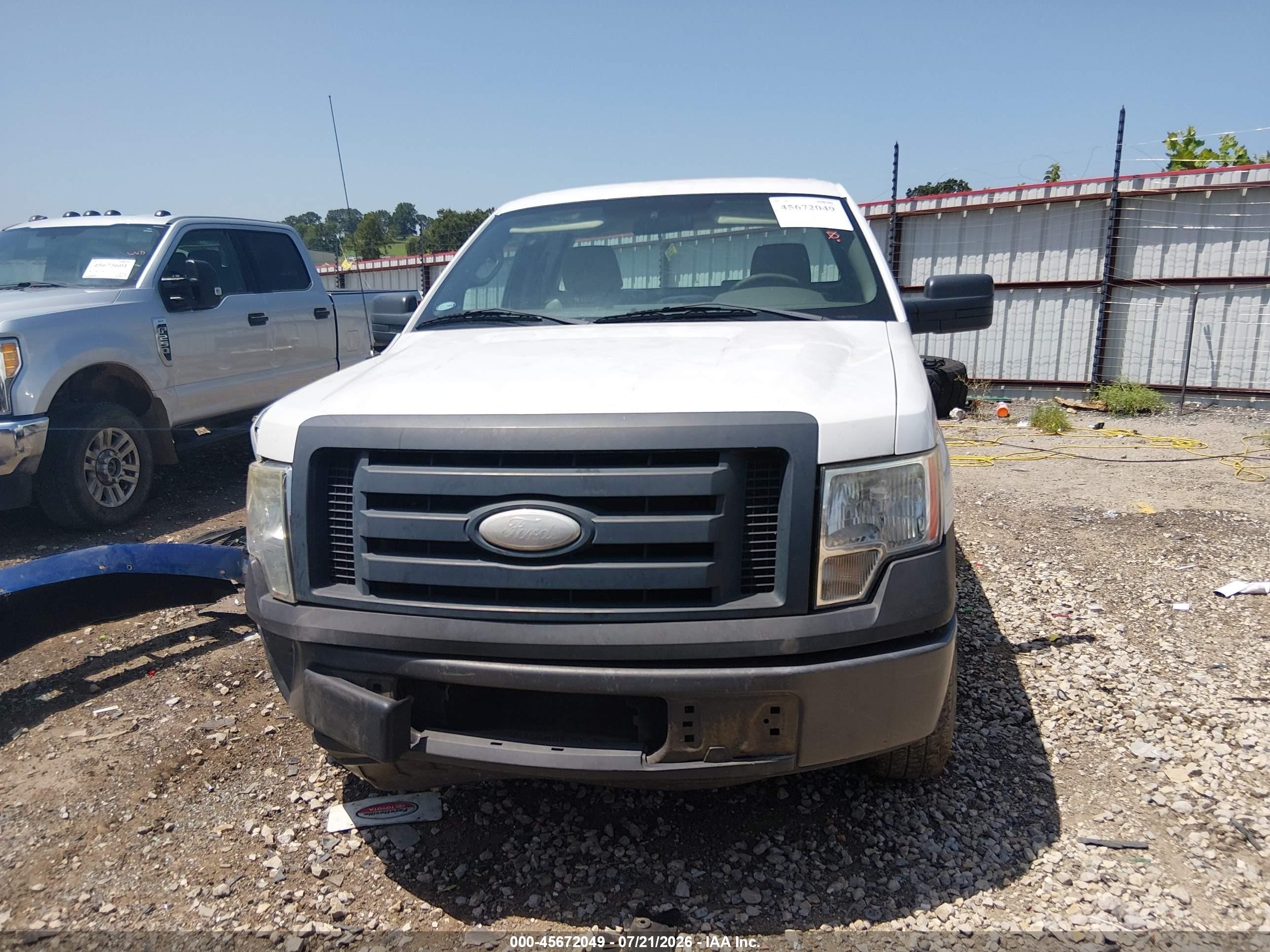 2009 Ford F-150 Stx/xl/xl W/midbox Prep/xlt/xlt W/midbox Prep Белый vin: 1FTRF12W59KC60893