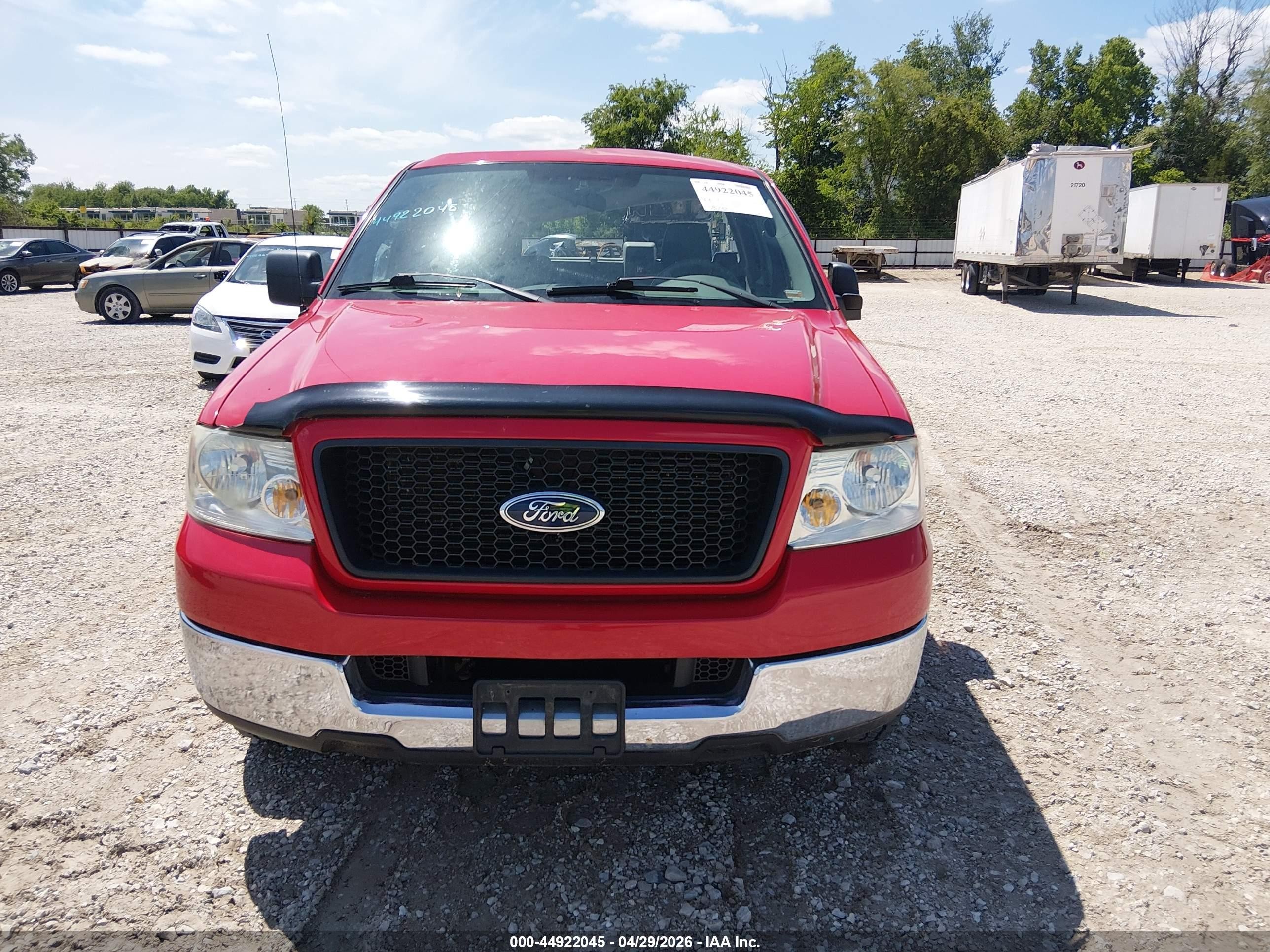 2005 Ford F-150 Stx/xl/xlt Red vin: 1FTRF12W65KF11401