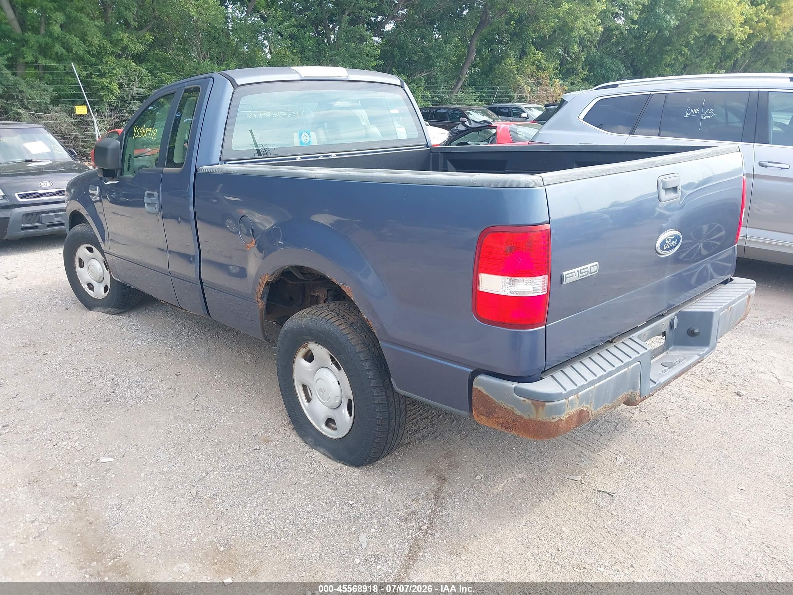 2005 Ford F-150 Stx/xl/xlt Синий vin: 1FTRF12W65NA41420