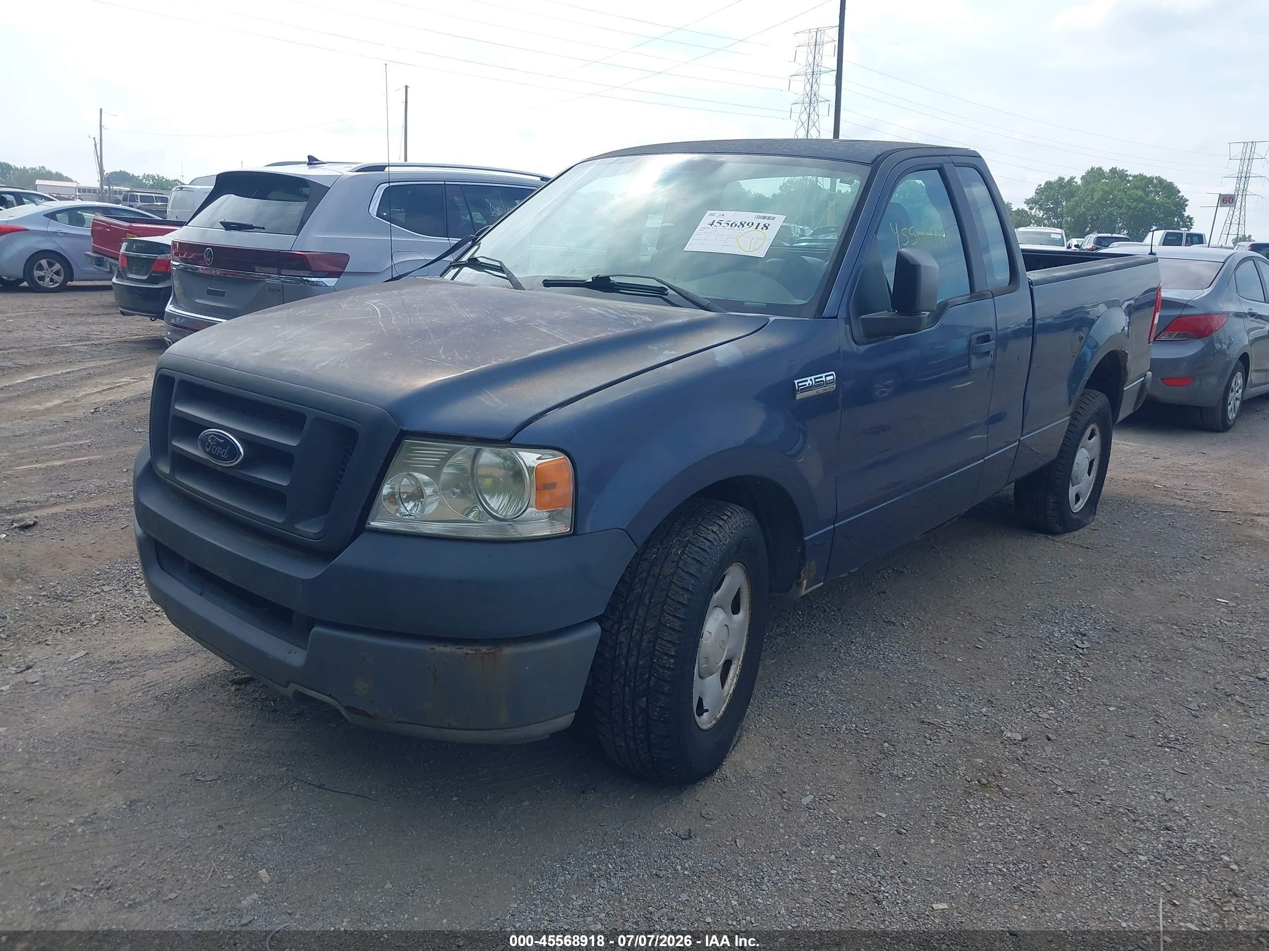 2005 Ford F-150 Stx/xl/xlt Синий vin: 1FTRF12W65NA41420