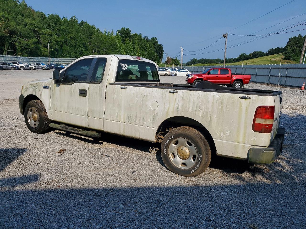 2007 Ford F150 White vin: 1FTRF12W67KC16186