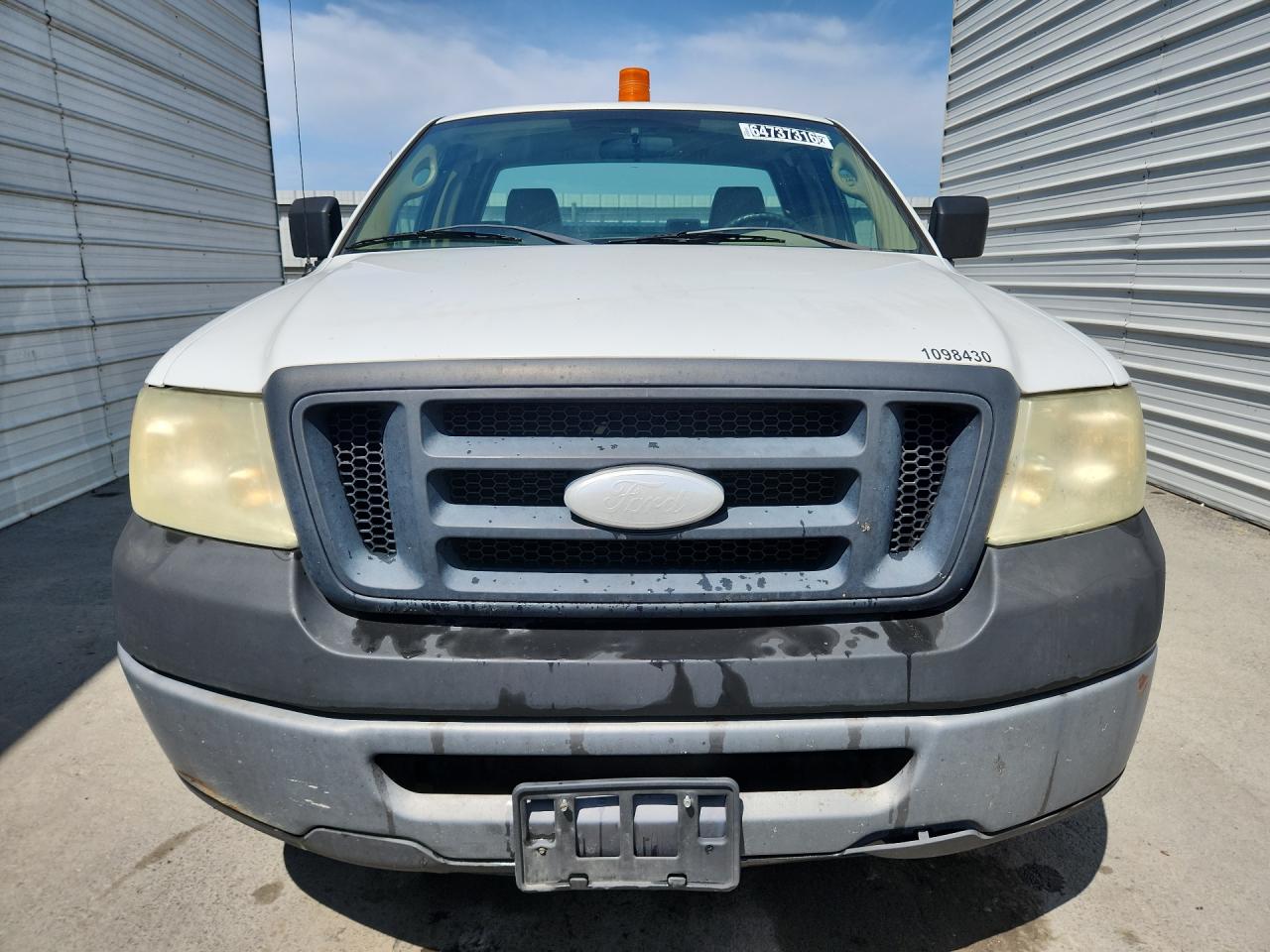 2007 Ford F150 White vin: 1FTRF12W67KC91227 Damage: Left Head Lamp, Faded, Repair Required