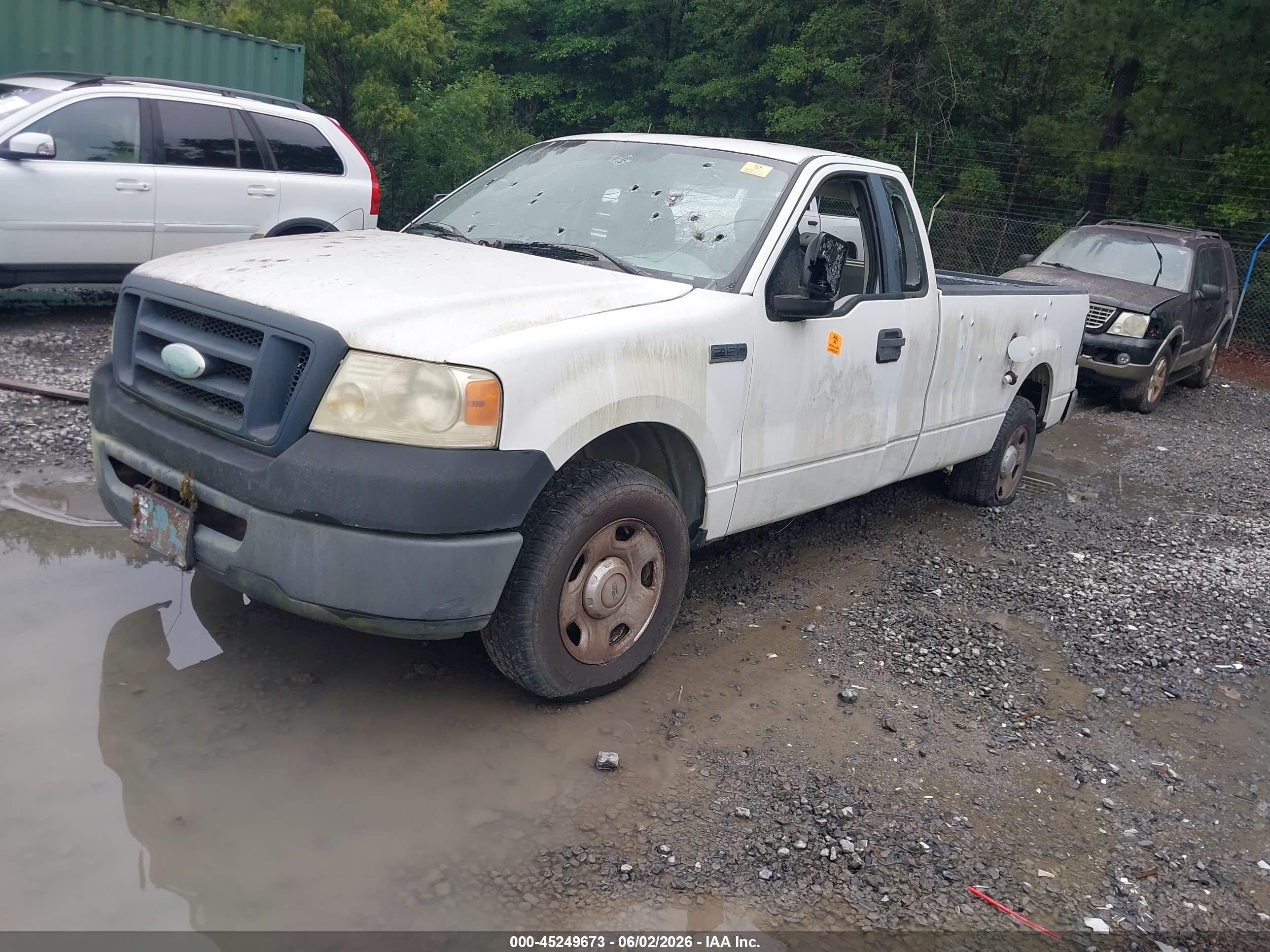 2008 Ford F-150 Fx2/stx/xl/xlt White vin: 1FTRF12W68KD02082