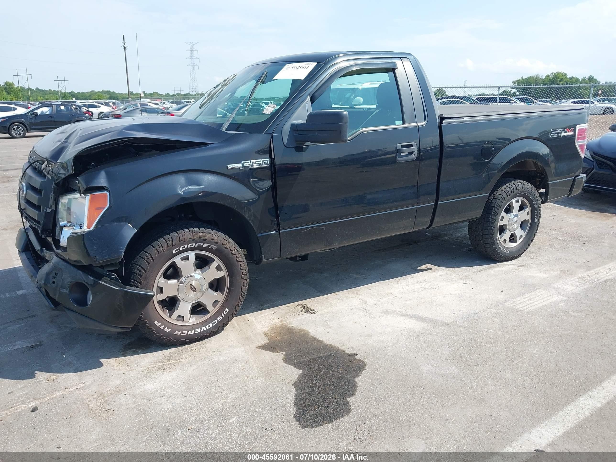 2009 Ford F-150 Stx/xl/xl W/midbox Prep/xlt/xlt W/midbox Prep Black vin: 1FTRF12W69KB37345