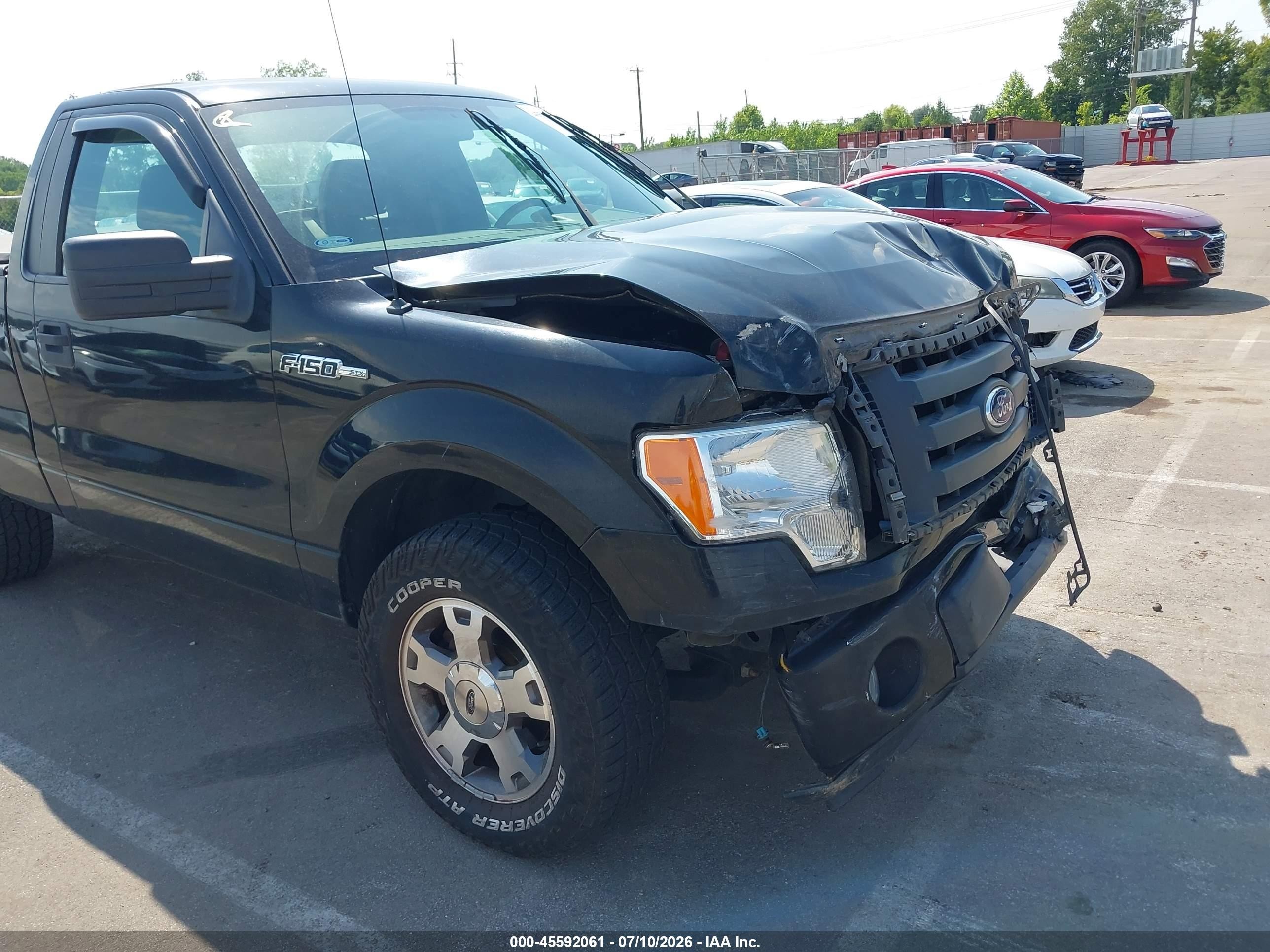 2009 Ford F-150 Stx/xl/xl W/midbox Prep/xlt/xlt W/midbox Prep Black vin: 1FTRF12W69KB37345