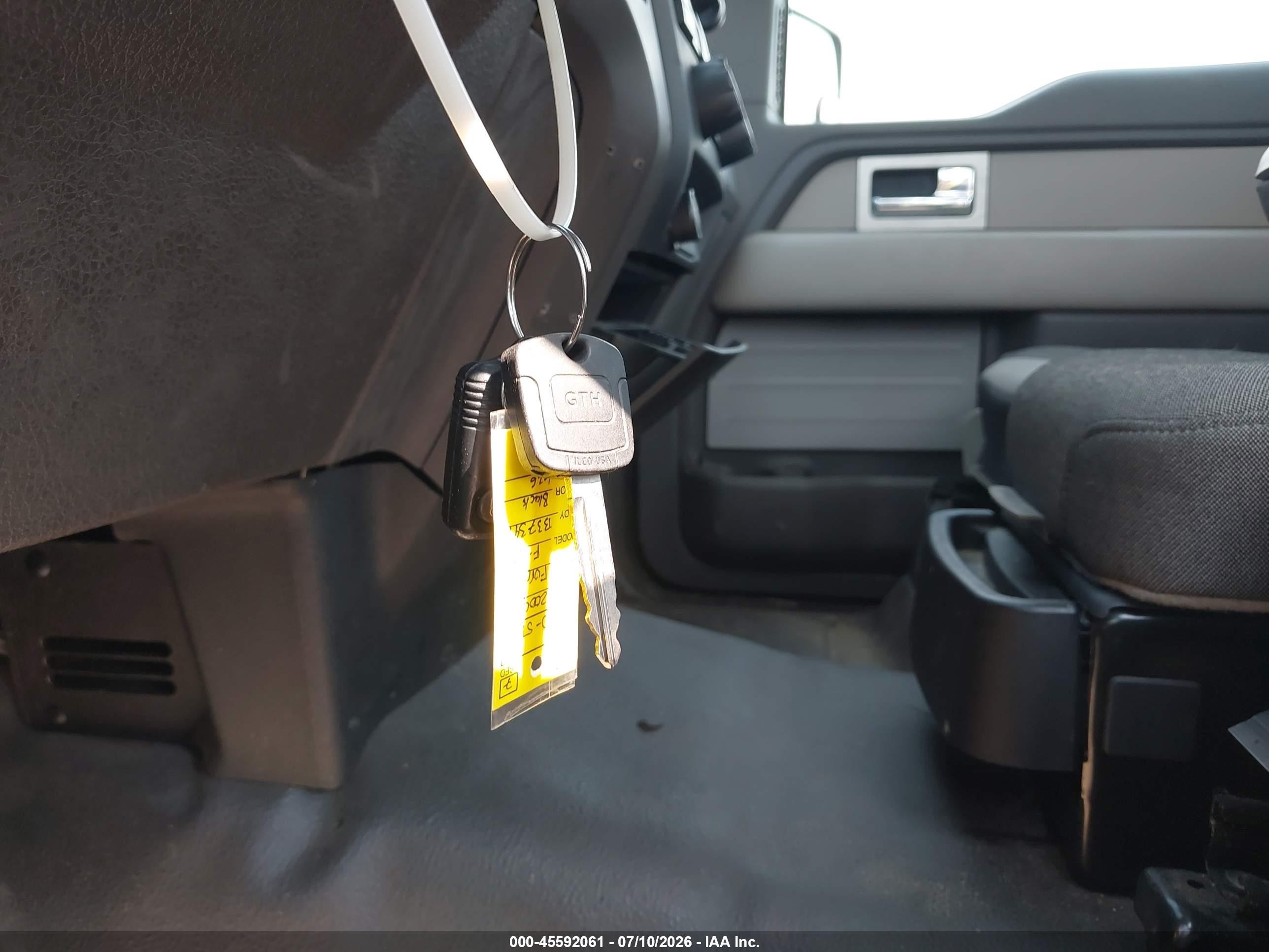 2009 Ford F-150 Stx/xl/xl W/midbox Prep/xlt/xlt W/midbox Prep Black vin: 1FTRF12W69KB37345