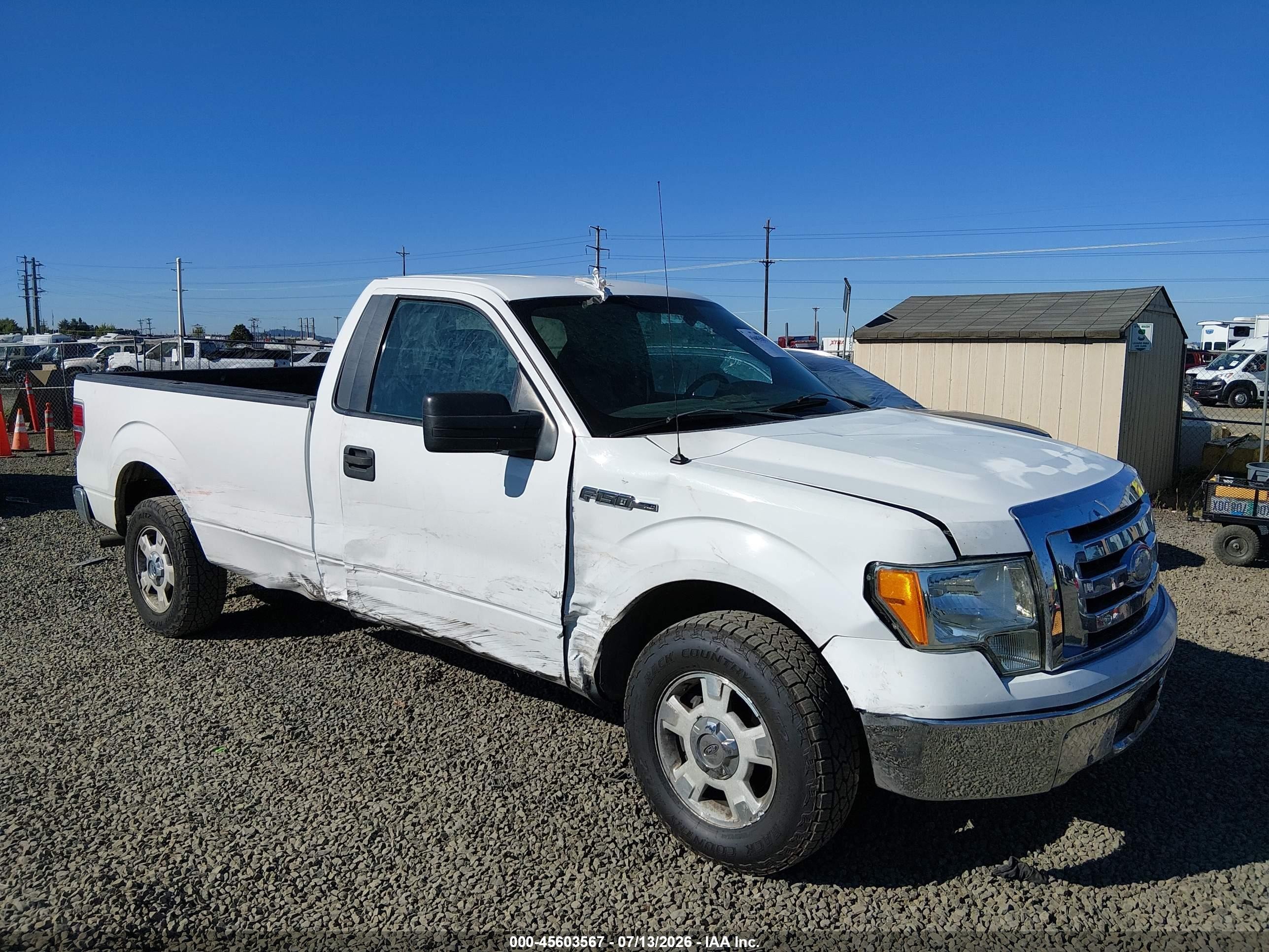 2009 Ford F-150 Stx/xl/xl W/midbox Prep/xlt/xlt W/midbox Prep White vin: 1FTRF12W69KB67686