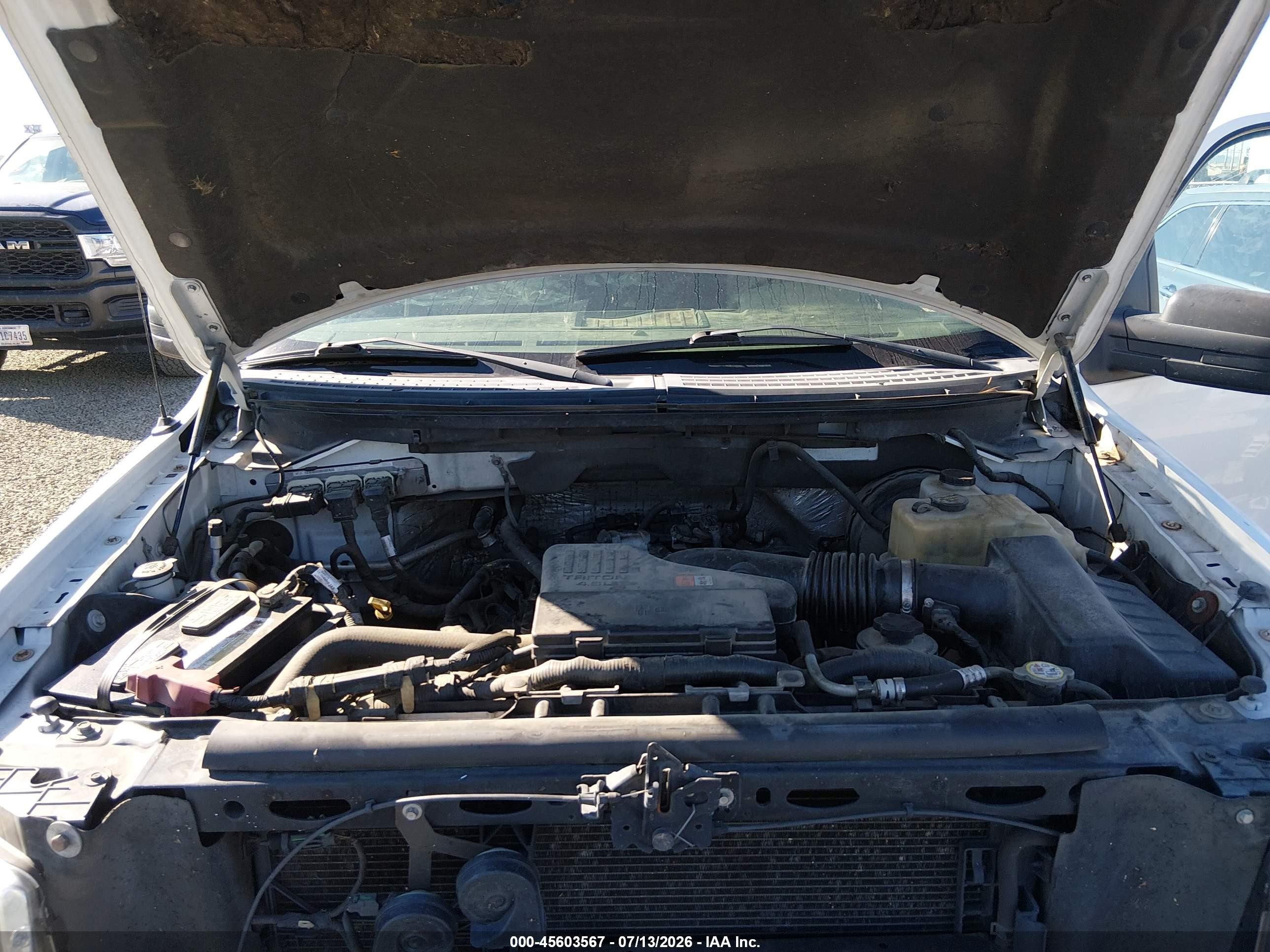 2009 Ford F-150 Stx/xl/xl W/midbox Prep/xlt/xlt W/midbox Prep White vin: 1FTRF12W69KB67686