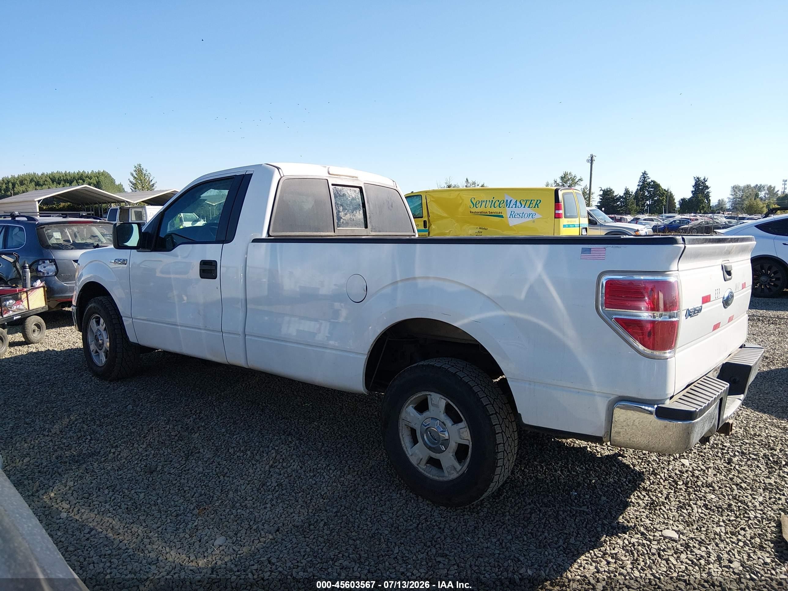 2009 Ford F-150 Stx/xl/xl W/midbox Prep/xlt/xlt W/midbox Prep White vin: 1FTRF12W69KB67686