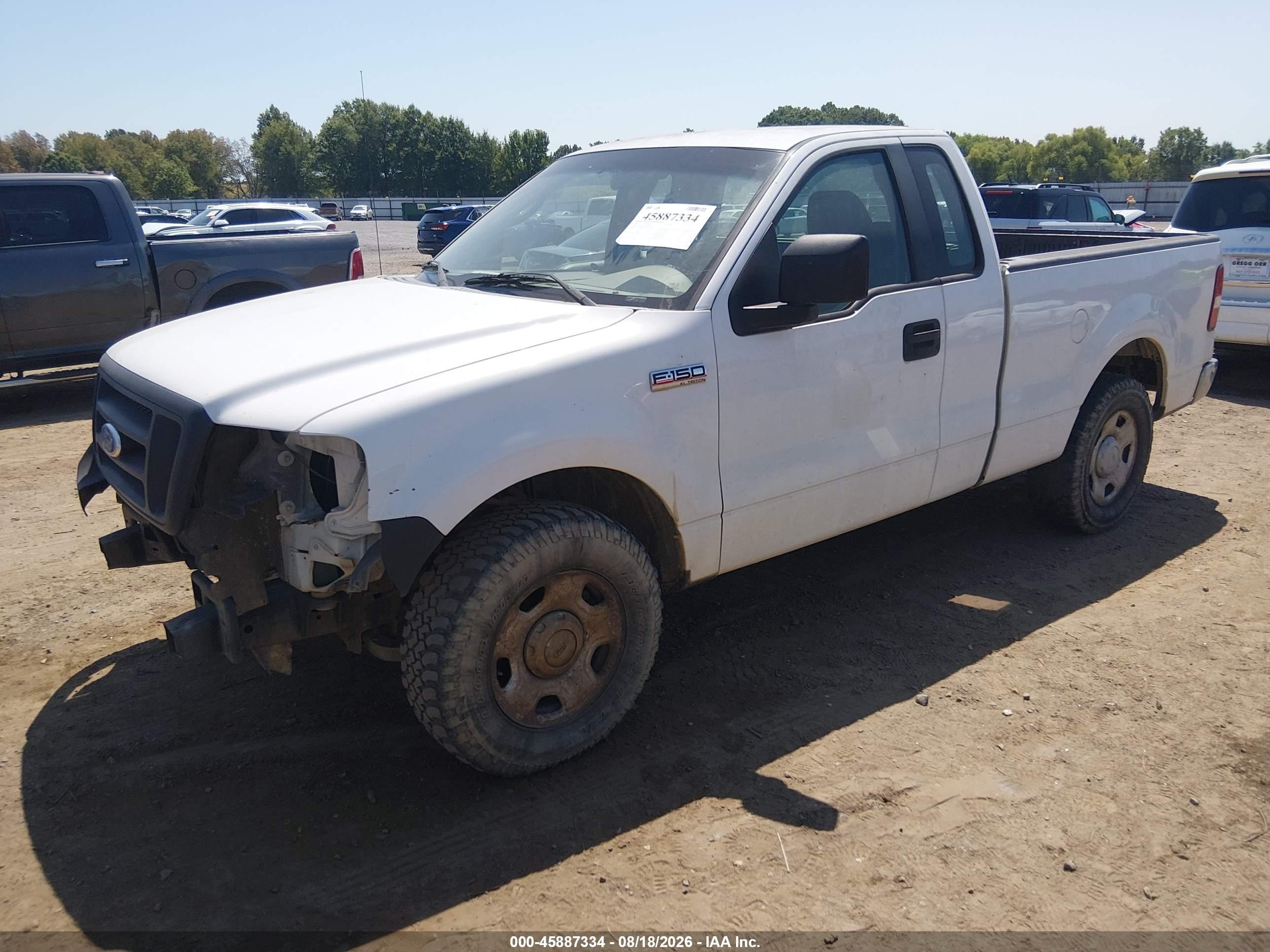 2007 Ford F-150 Stx/xl/xlt White vin: 1FTRF12W77KC55188