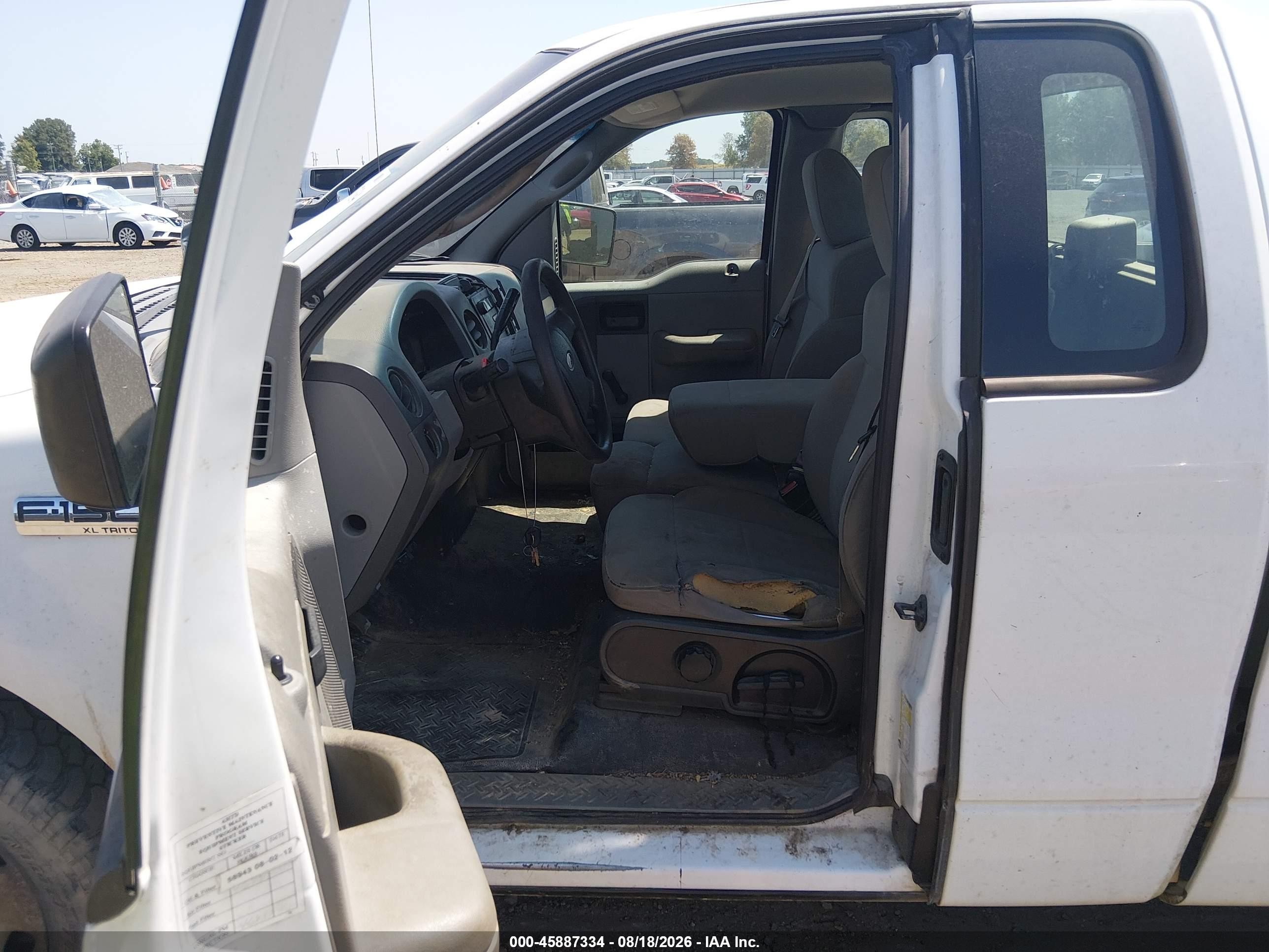 2007 Ford F-150 Stx/xl/xlt White vin: 1FTRF12W77KC55188