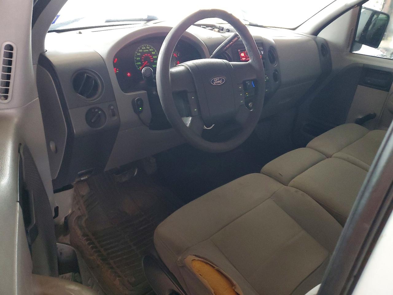 2007 Ford F-150 White vin: 1FTRF12W77KD13834
