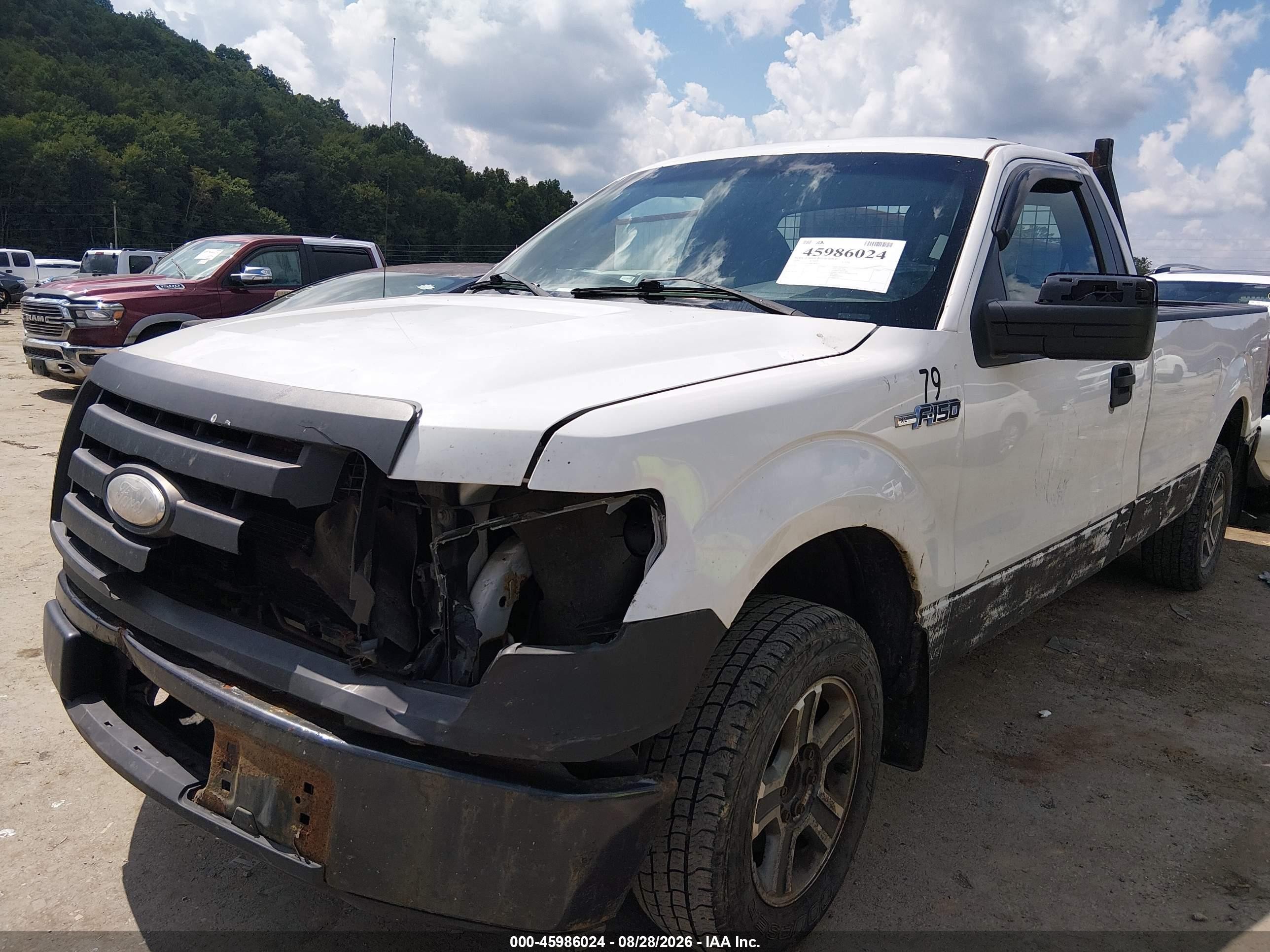 2009 Ford F-150   White vin: 1FTRF12W79KB89650
