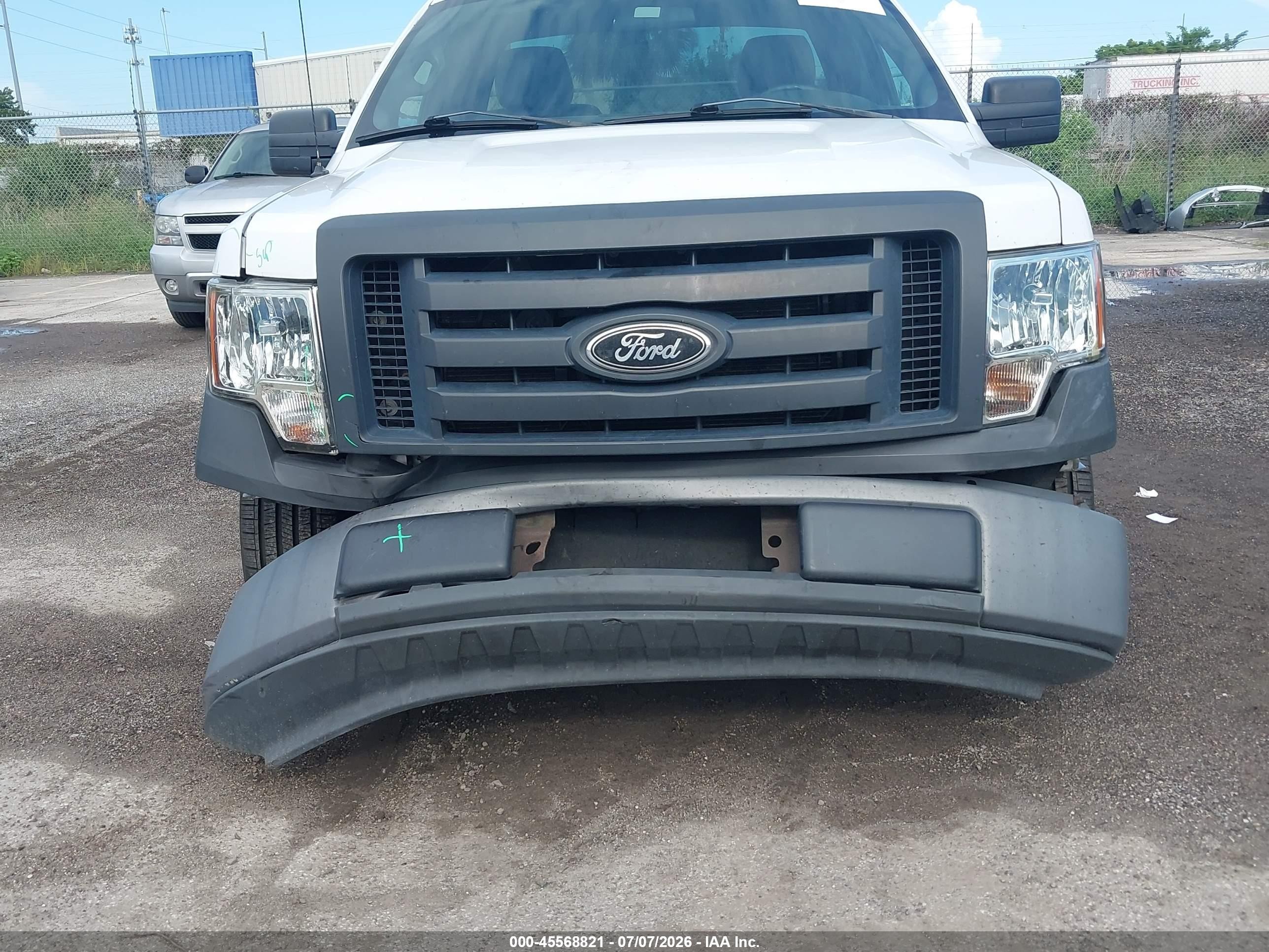 2009 Ford F-150 Stx/xl/xlt/xlt W/midbox Prep White vin: 1FTRF12W79KC95628