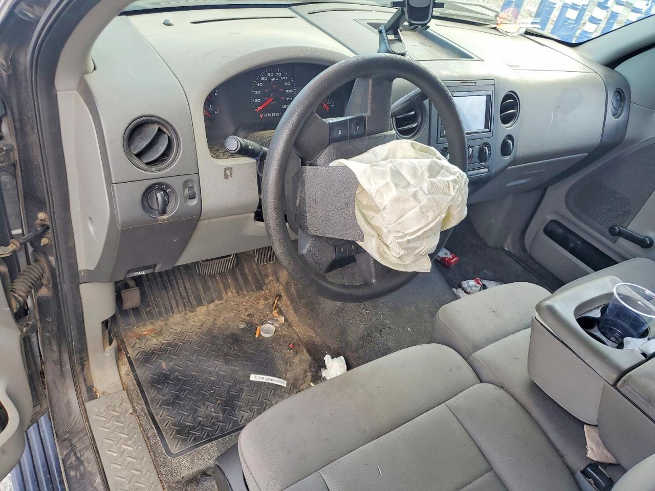 2004 Ford F150 Gray vin: 1FTRF12W84NB16200