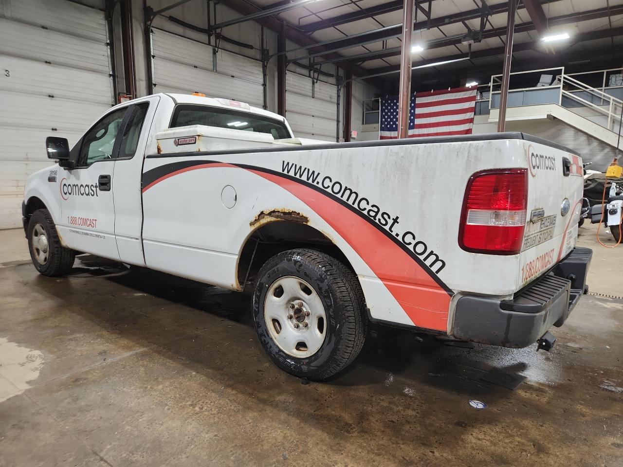 2006 Ford F150 White vin: 1FTRF12W86KD44363 Damage: Left Bed Side, Rust, Severe Damage
