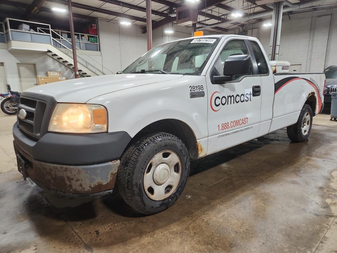 2006 Ford F150 White vin: 1FTRF12W86KD44363 Damage: Left Front Fender, Rust, 9 To 10 Inches
