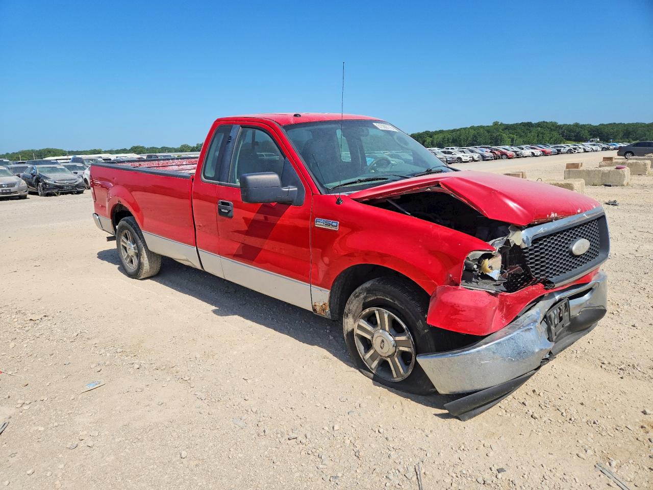 2007 Ford F150 Red vin: 1FTRF12W87KD20825