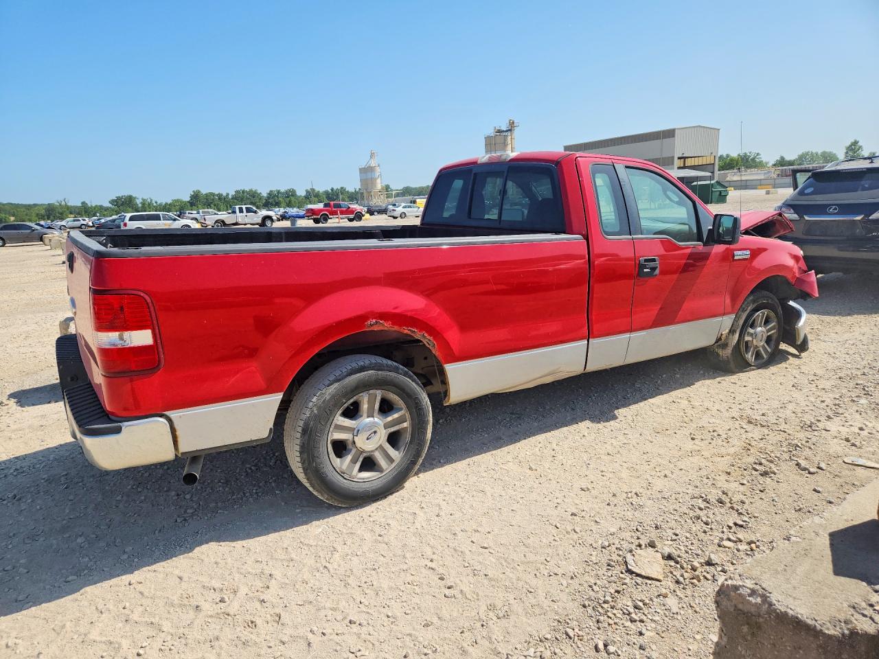 2007 Ford F150 Red vin: 1FTRF12W87KD20825