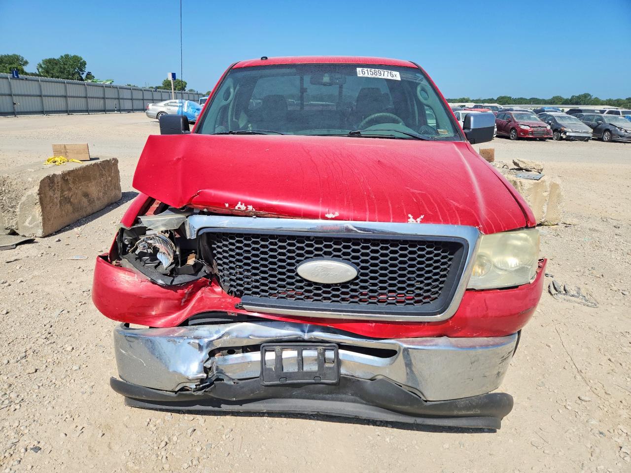 2007 Ford F150 Red vin: 1FTRF12W87KD20825