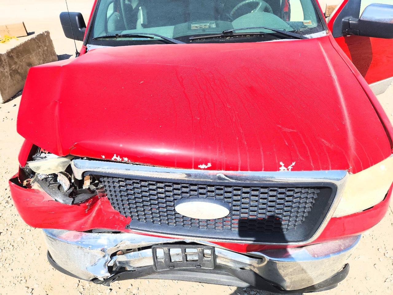 2007 Ford F150 Red vin: 1FTRF12W87KD20825
