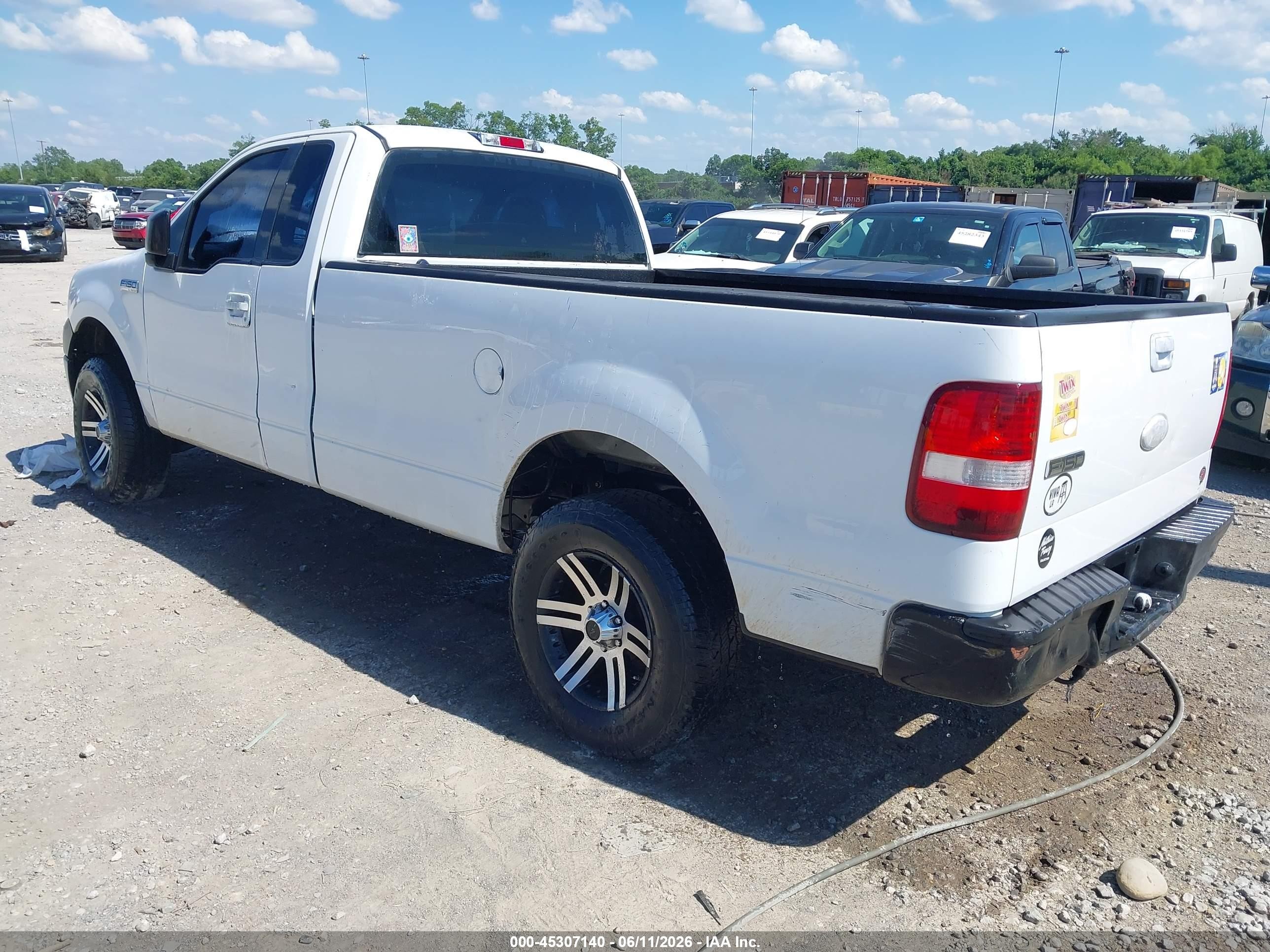 2007 Ford F-150 Stx/xl/xlt White vin: 1FTRF12W87NA65849