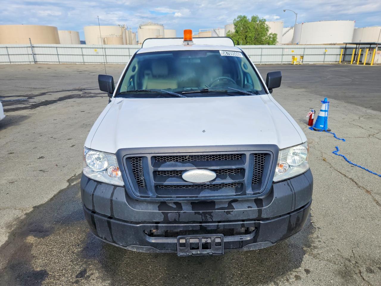 2007 Ford F150 White vin: 1FTRF12W87NA84157