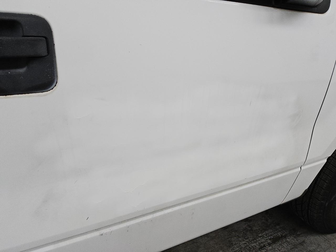 2008 Ford F150 White vin: 1FTRF12W88KE22756 Damage: Right Front Door, Repainted, Substandard Repair