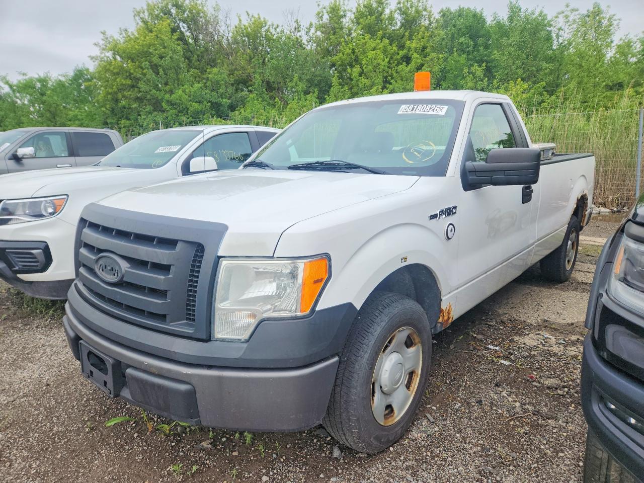 2009 Ford F150 White vin: 1FTRF12W89KA23802