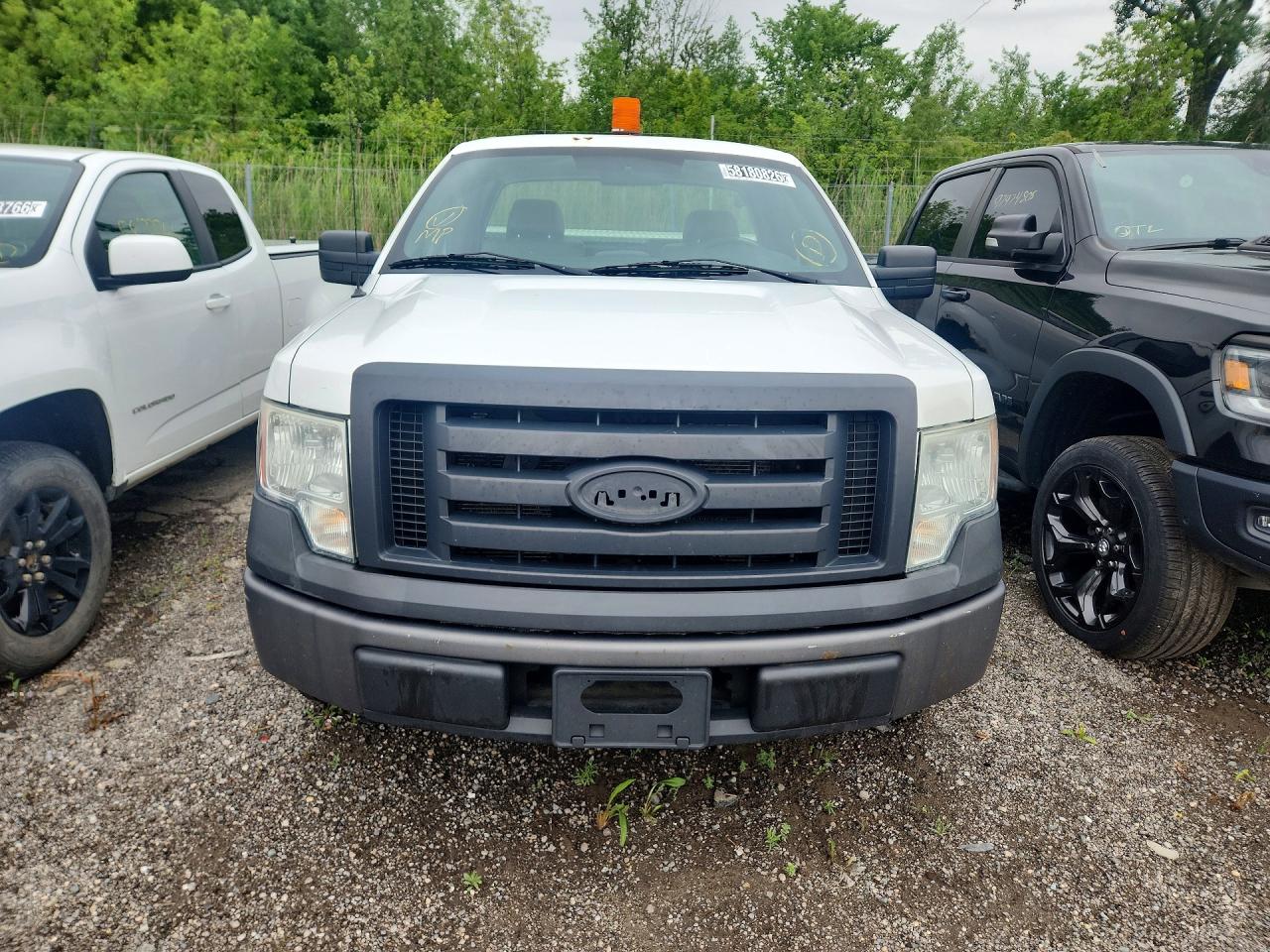 2009 Ford F150 White vin: 1FTRF12W89KA23802