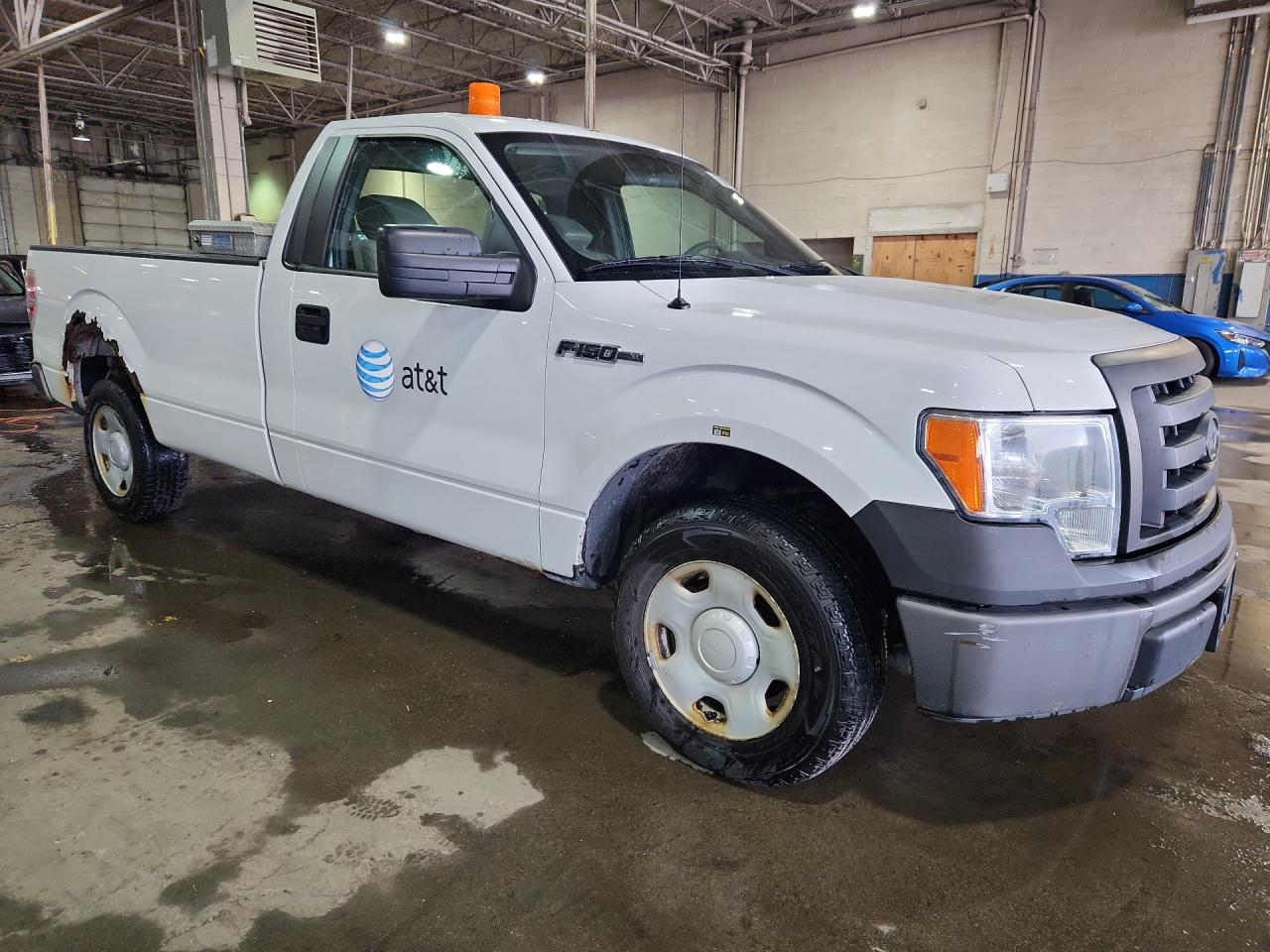 2009 Ford F150 White vin: 1FTRF12W89KA23802 Damage: Right Bed Side, Rust, > 12 Inches