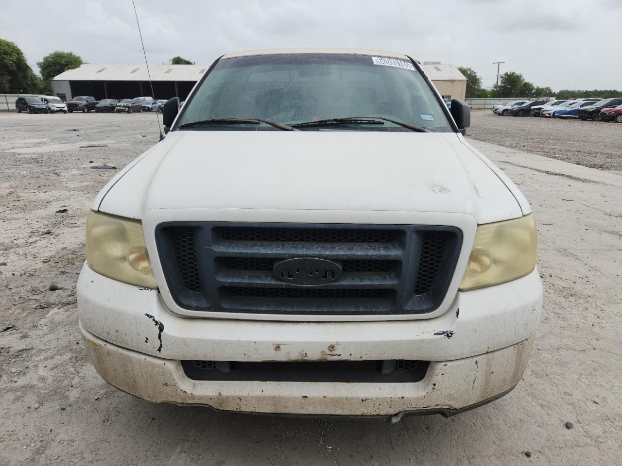 2004 Ford F150 White vin: 1FTRF12W94NC12367 Damage: Front Metal Bumper Painted, Dent(S) W/ Paint Dmg, 7 To 8 Inches
