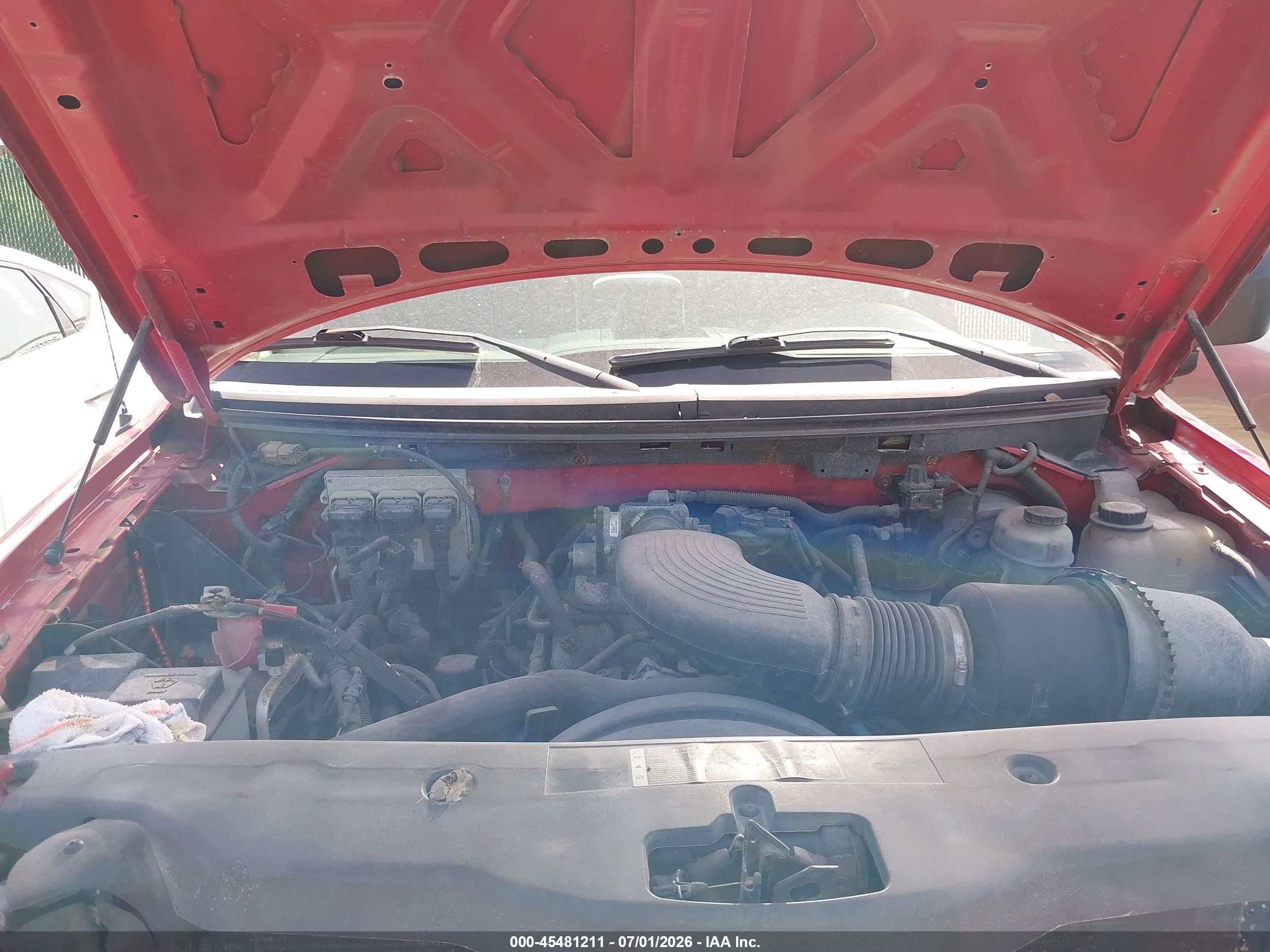 2005 Ford F-150 Stx/xl/xlt Red vin: 1FTRF12W95NB25800