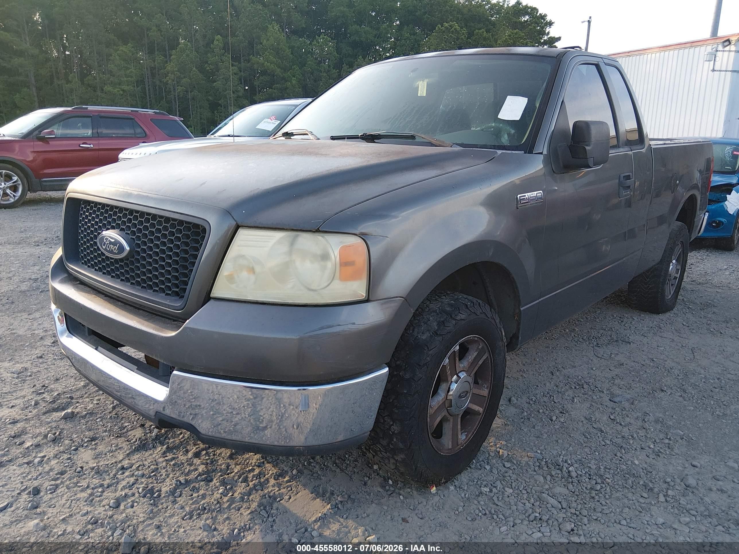 2005 Ford F-150 Stx/xl/xlt Gray vin: 1FTRF12W95NB41222