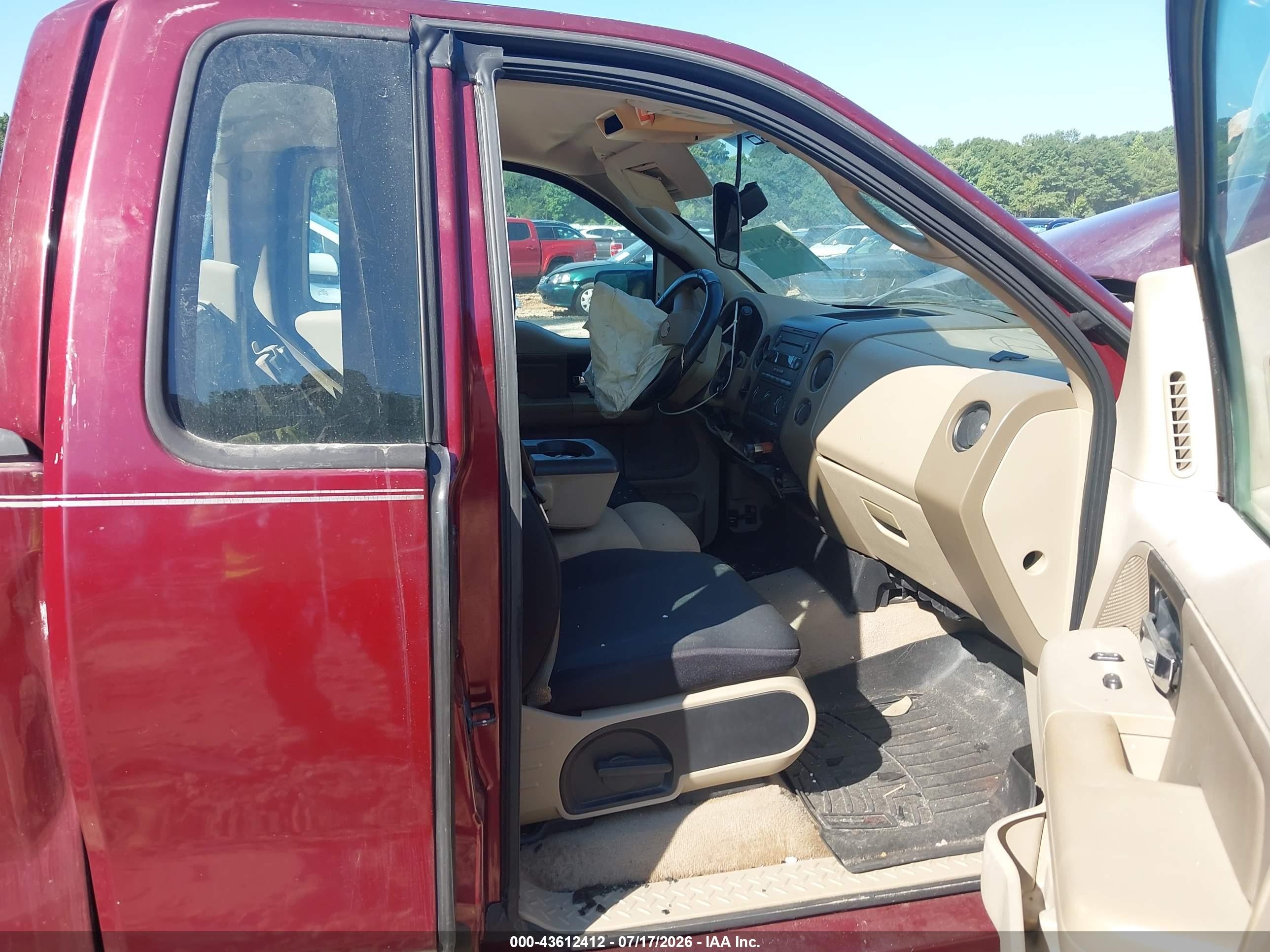 2006 Ford F-150 Stx/xl/xlt Бордовый vin: 1FTRF12W96NB08495