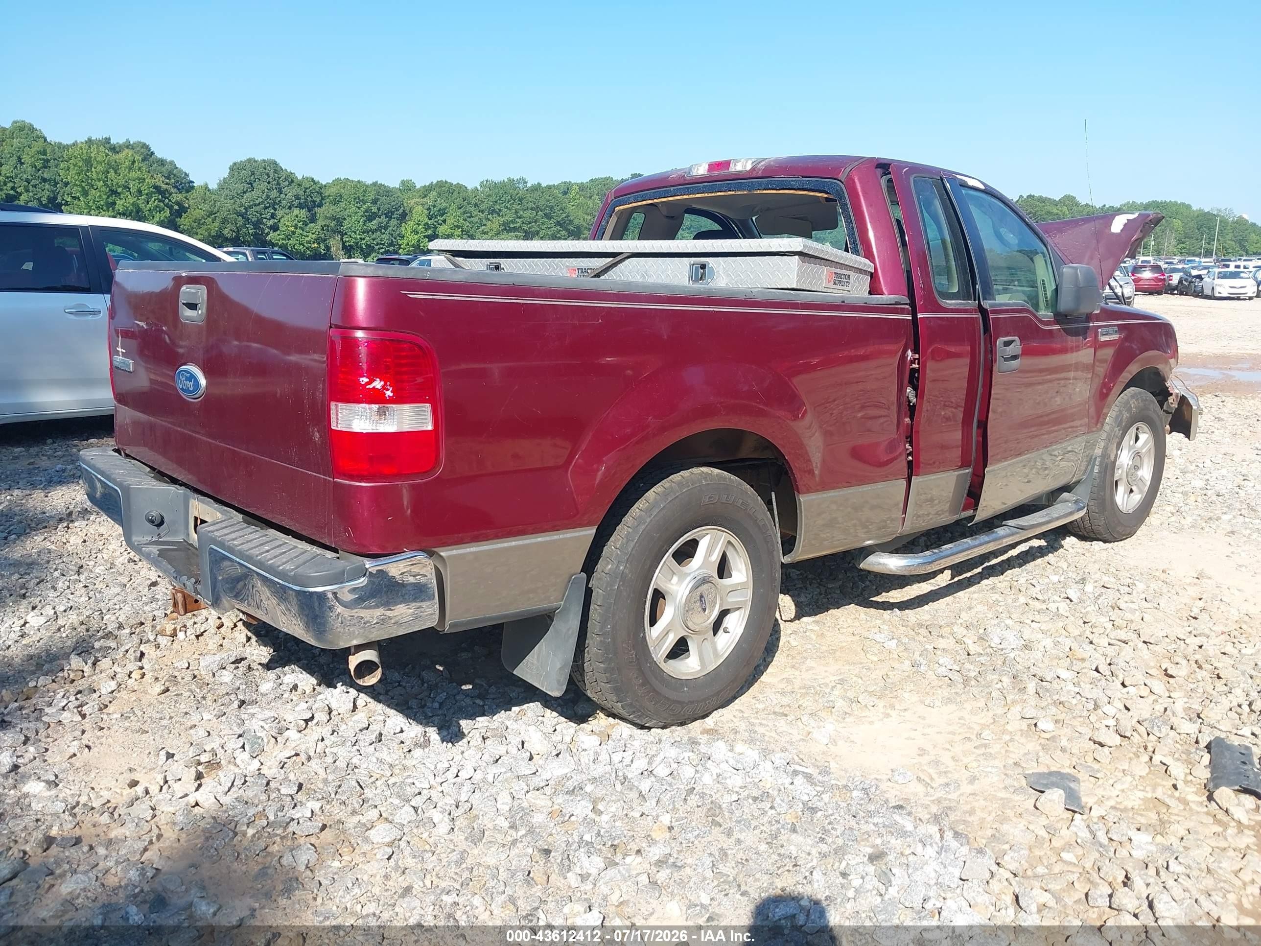 2006 Ford F-150 Stx/xl/xlt Бордовый vin: 1FTRF12W96NB08495