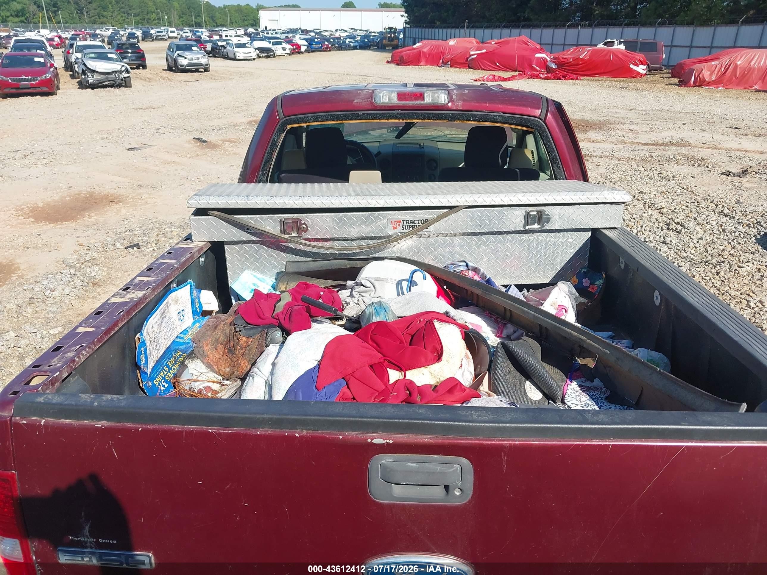 2006 Ford F-150 Stx/xl/xlt Бордовый vin: 1FTRF12W96NB08495