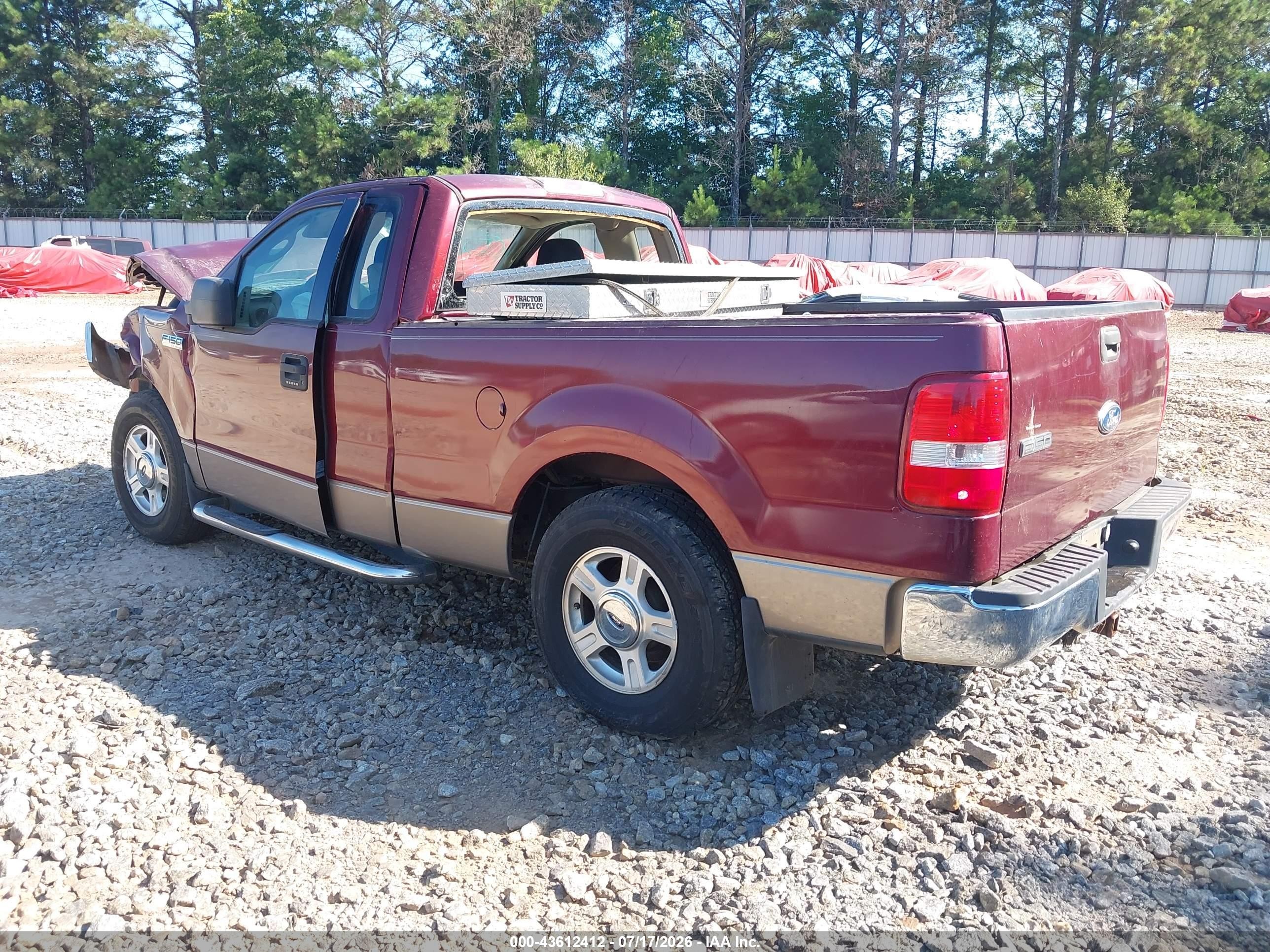 2006 Ford F-150 Stx/xl/xlt Бордовый vin: 1FTRF12W96NB08495