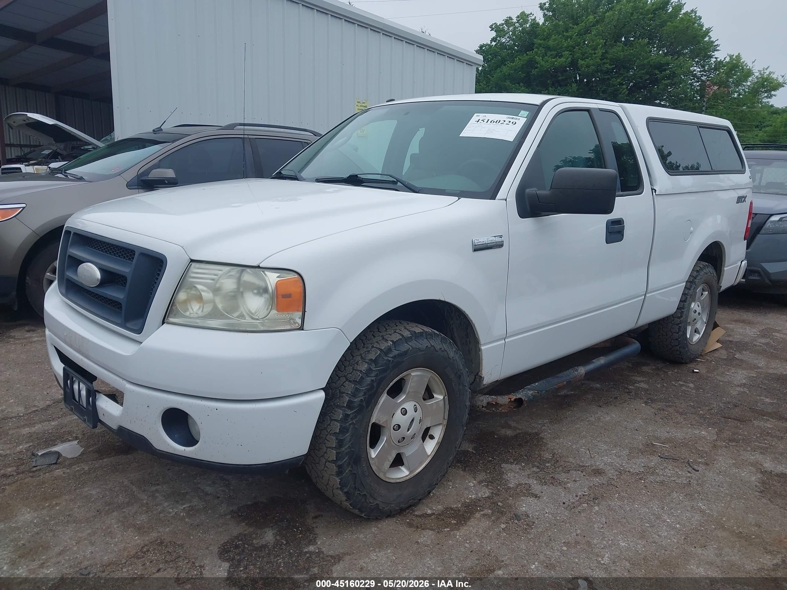 2007 Ford F-150 Stx/xl/xlt White vin: 1FTRF12W97KD12815