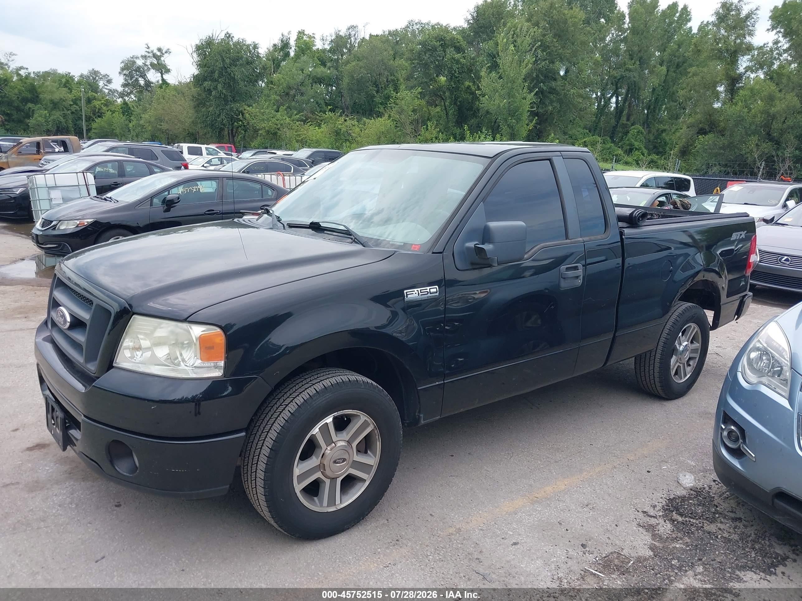 2008 Ford F-150 Fx2/stx/xl/xlt Black vin: 1FTRF12W98KD96362