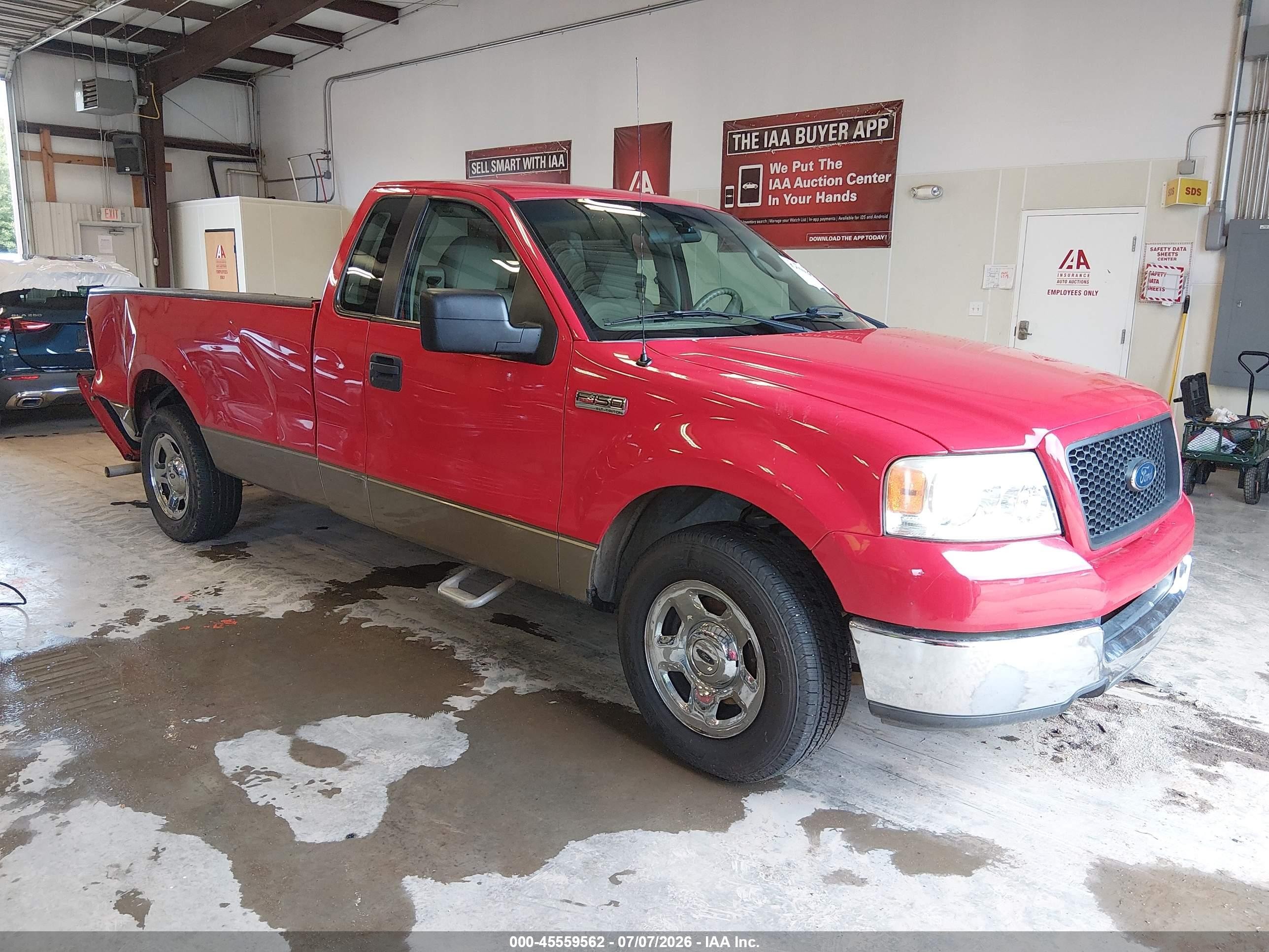 2005 Ford F-150 Stx/xl/xlt Red vin: 1FTRF12WX5NA92113