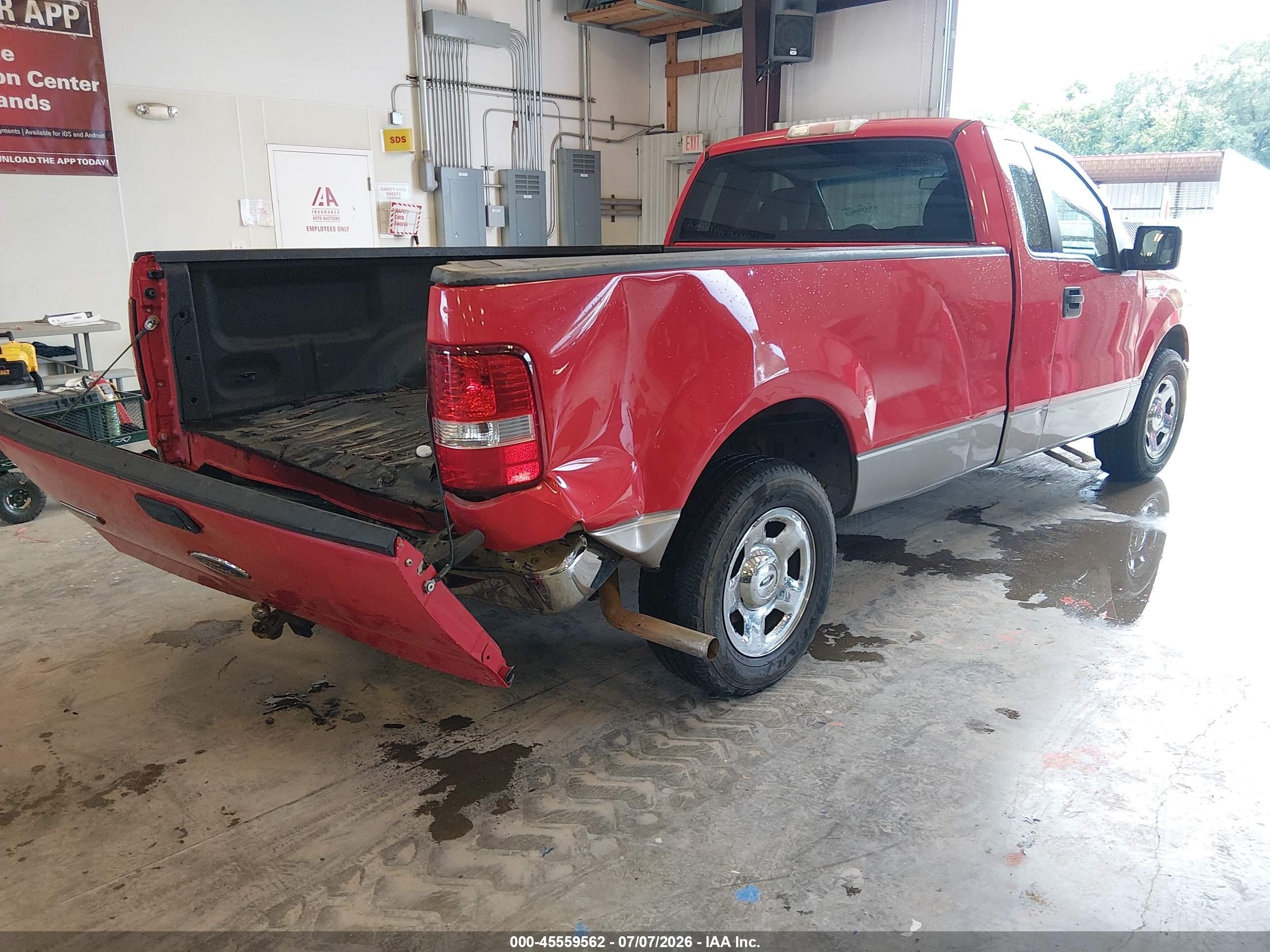 2005 Ford F-150 Stx/xl/xlt Red vin: 1FTRF12WX5NA92113