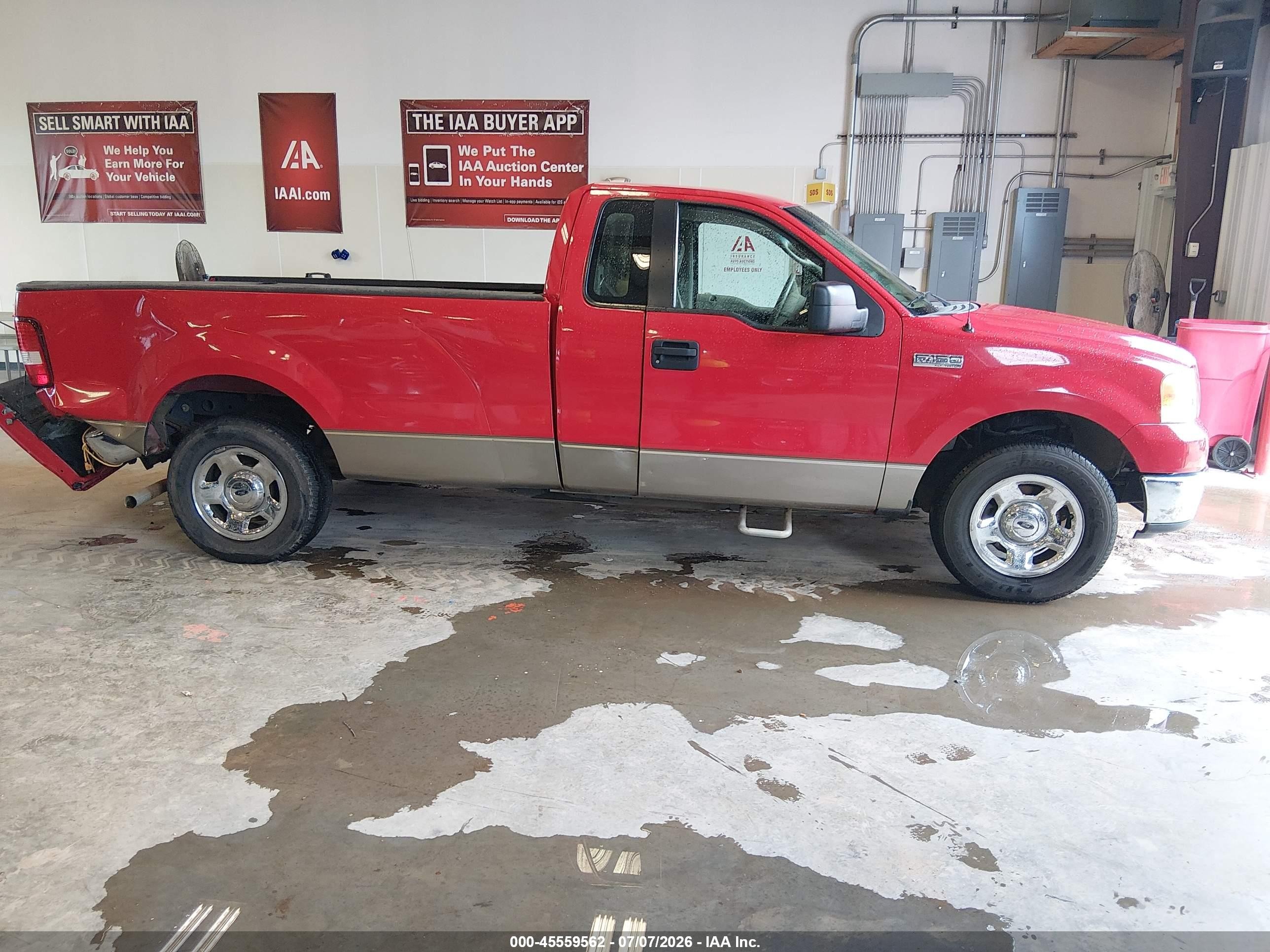 2005 Ford F-150 Stx/xl/xlt Red vin: 1FTRF12WX5NA92113