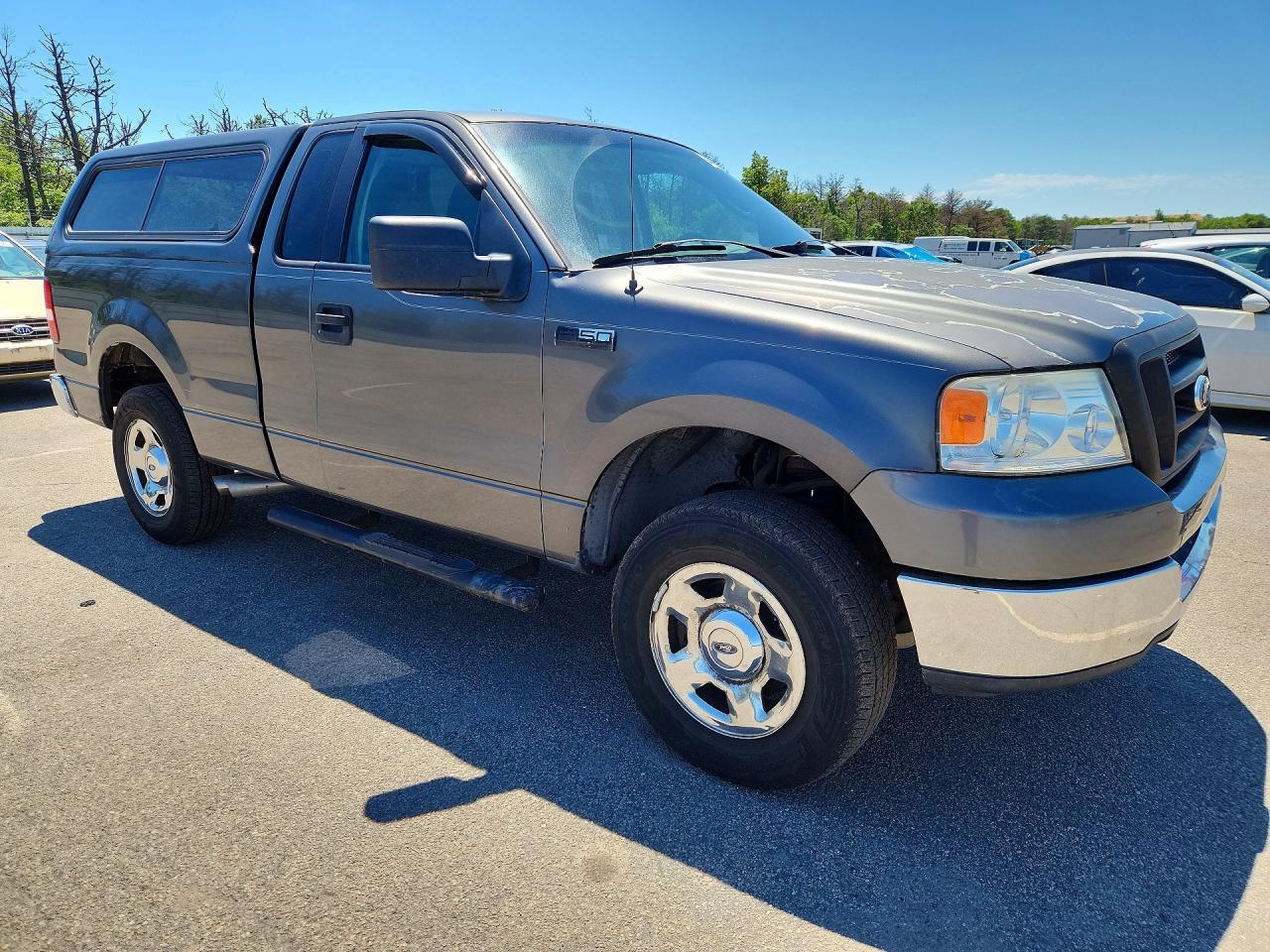 2005 Ford F150 Gray vin: 1FTRF12WX5NB07001