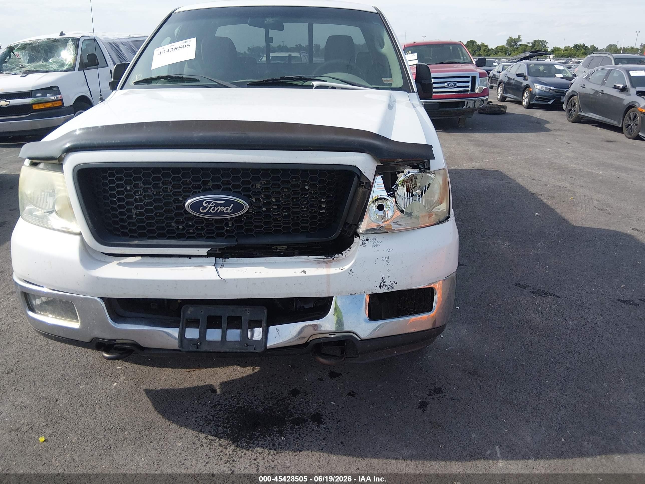 2004 Ford F-150 Fx4/xl/xlt White vin: 1FTRF14514NA86560