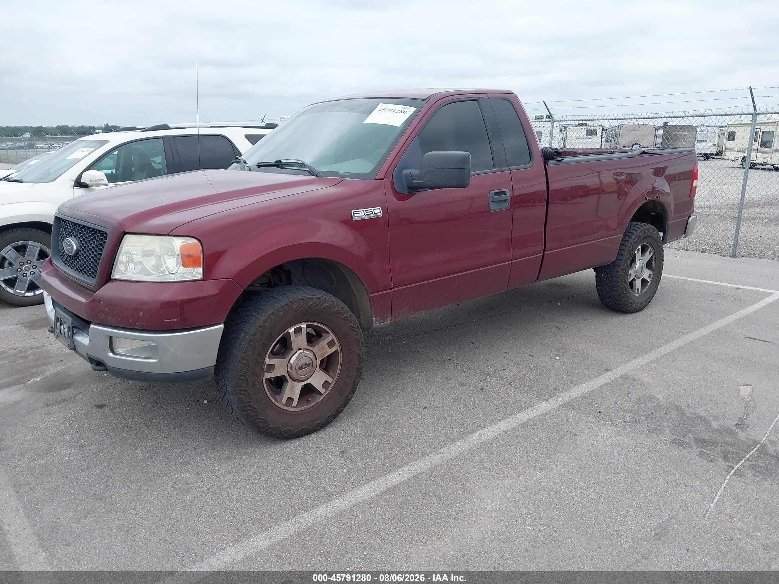 2004 Ford F-150 Fx4/xl/xlt Maroon vin: 1FTRF14574NB24616