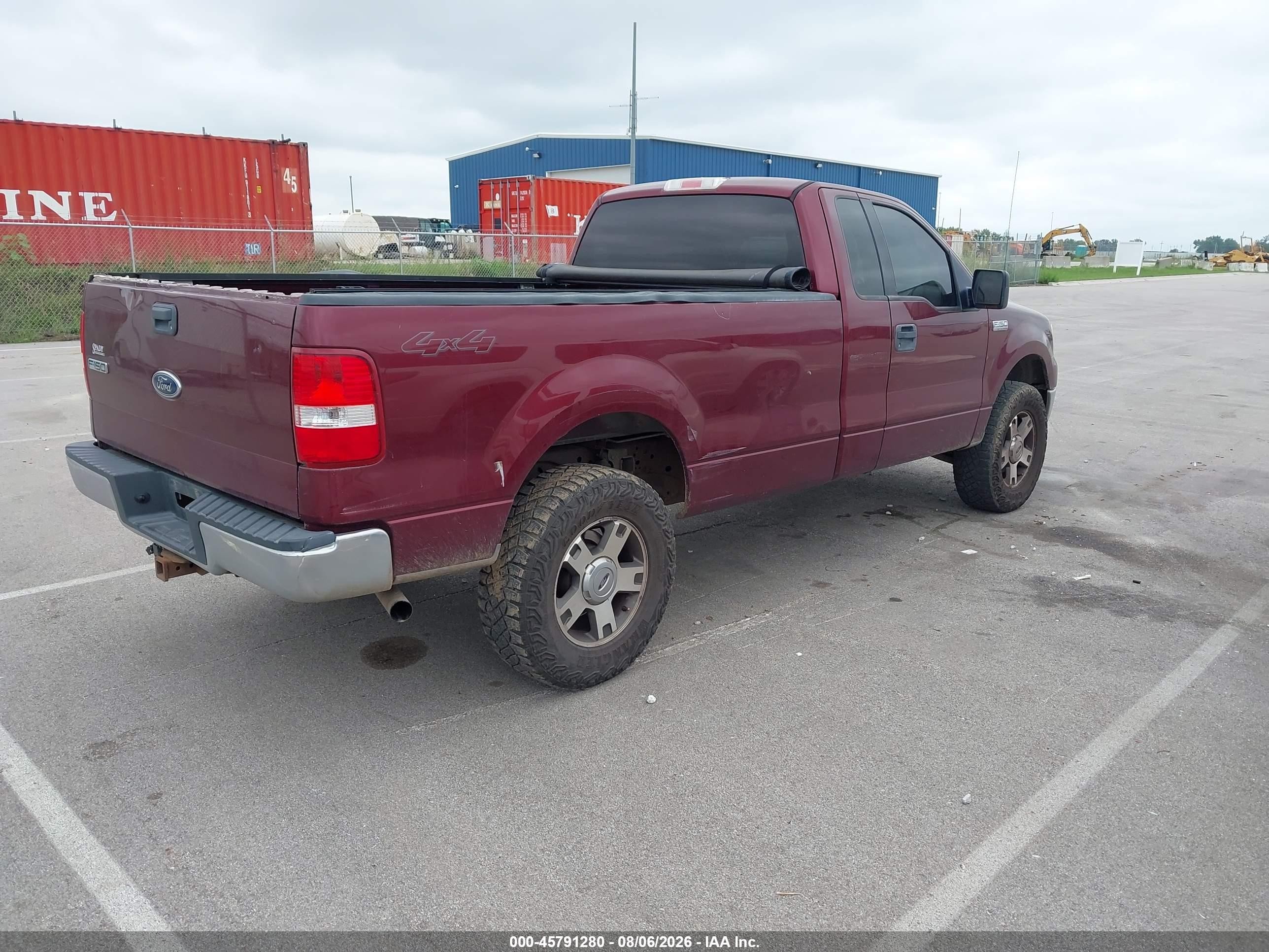 2004 Ford F-150 Fx4/xl/xlt Maroon vin: 1FTRF14574NB24616