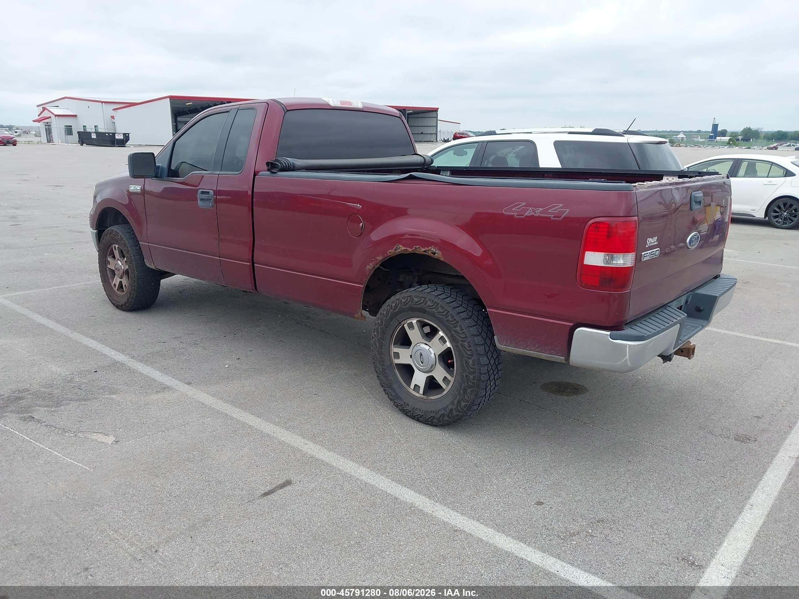 2004 Ford F-150 Fx4/xl/xlt Maroon vin: 1FTRF14574NB24616