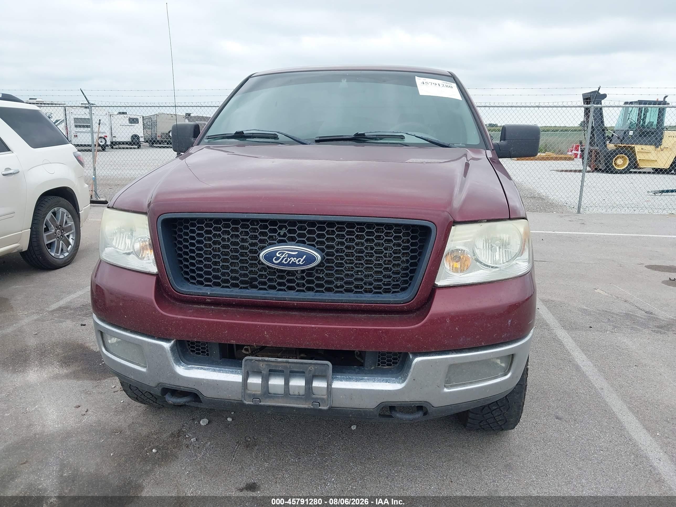 2004 Ford F-150 Fx4/xl/xlt Maroon vin: 1FTRF14574NB24616