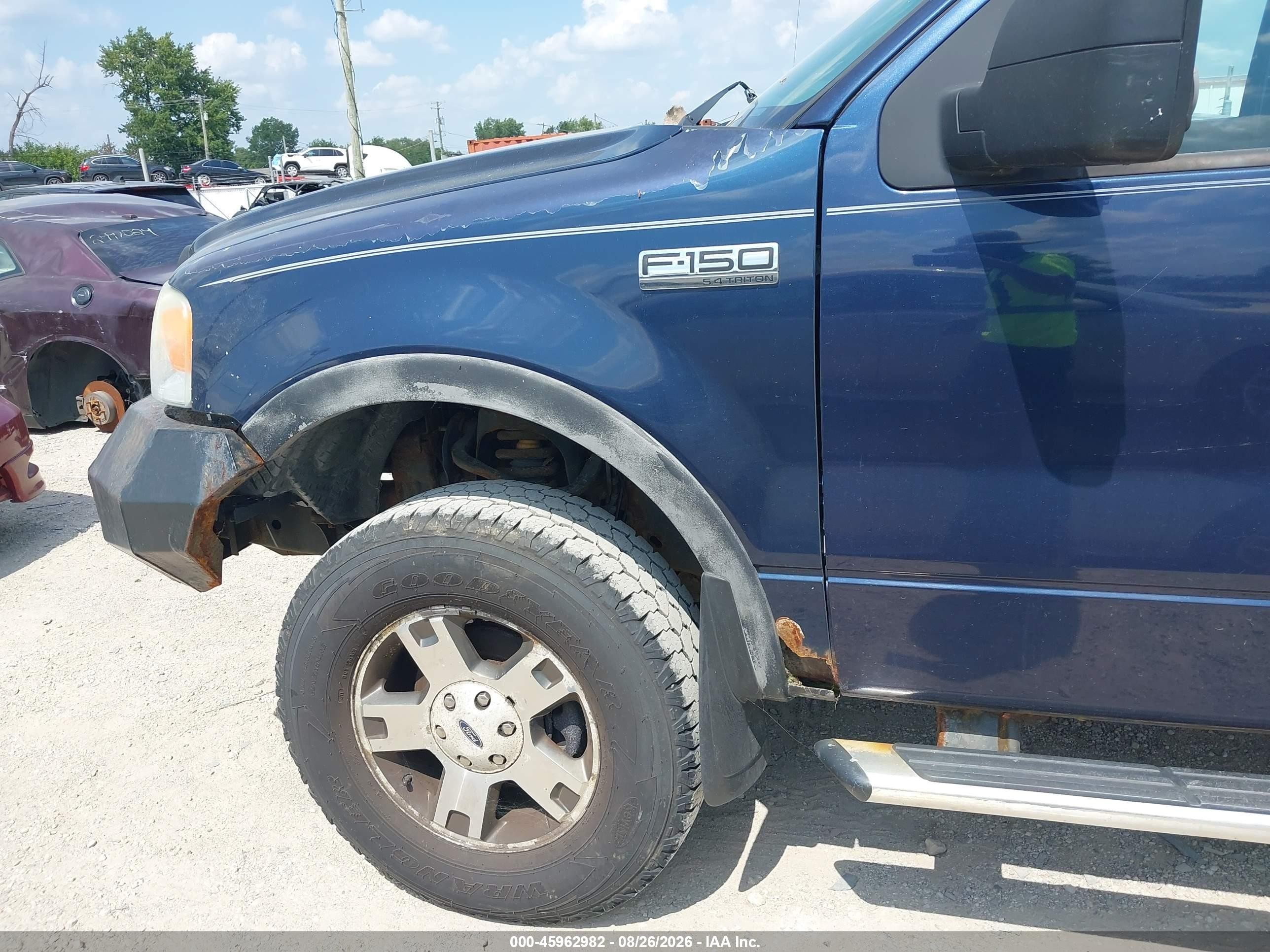 2004 Ford F-150 Fx4/xl/xlt Blue vin: 1FTRF14574NC02263
